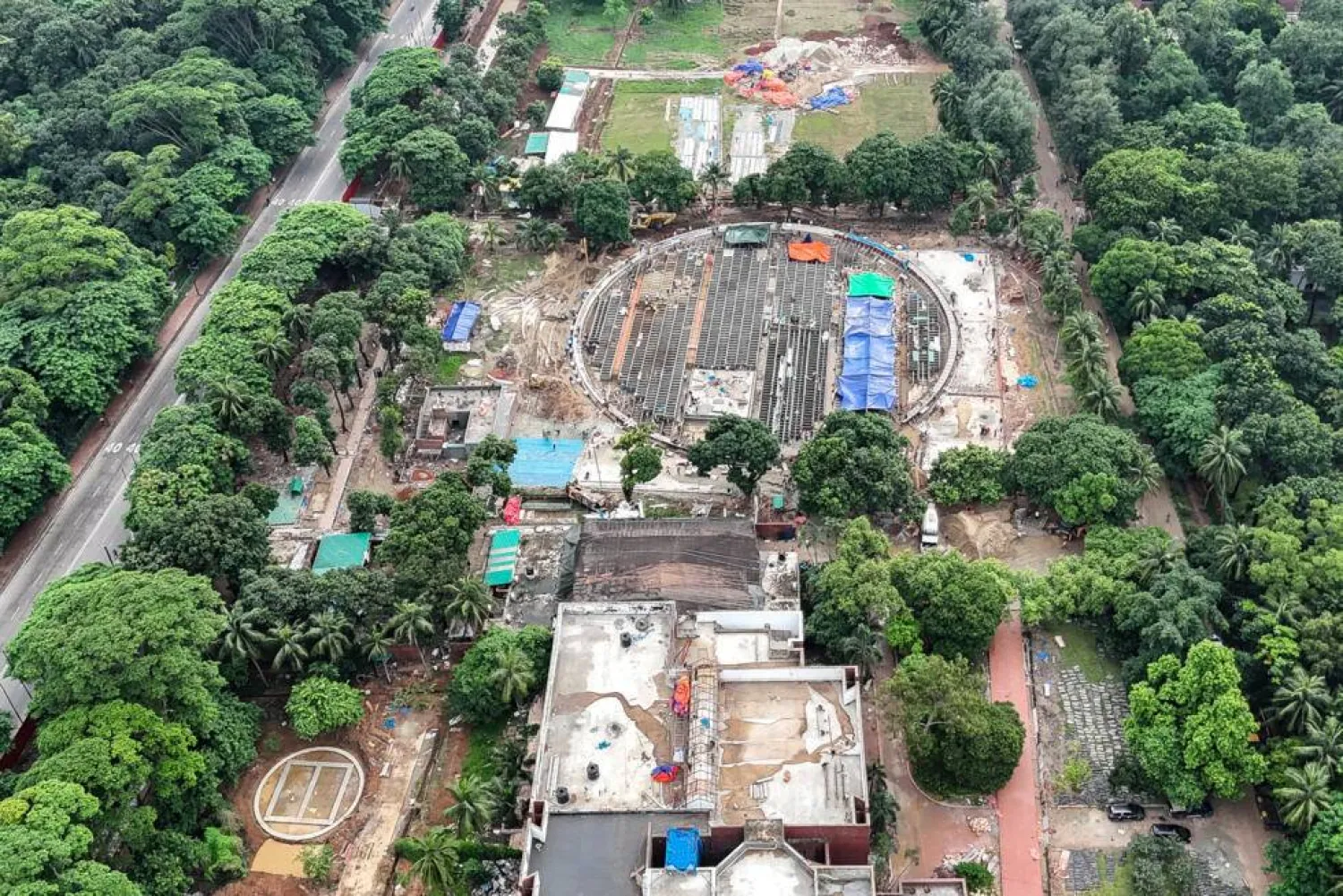 Authorities hope the sprawling Gono Bhaban palace offers a message to the future. Munir UZ ZAMAN / AFP
