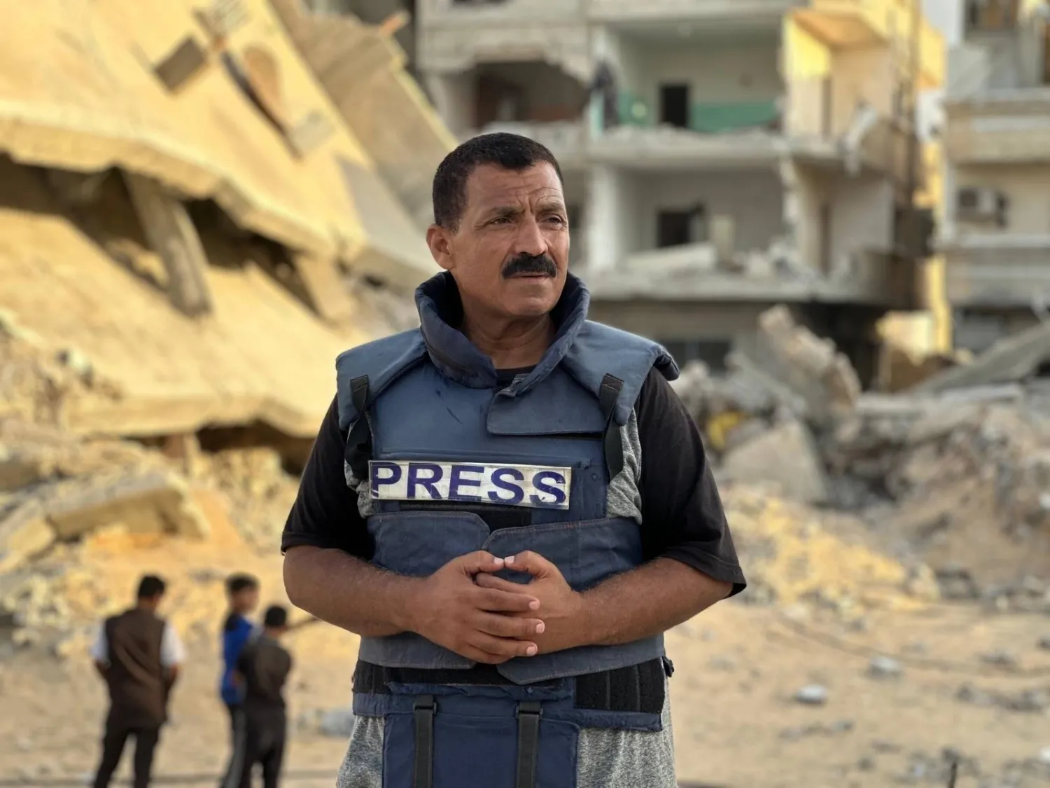 Portrait of journalist Ibrahim Qanan (Asharq Al-Awsat) 