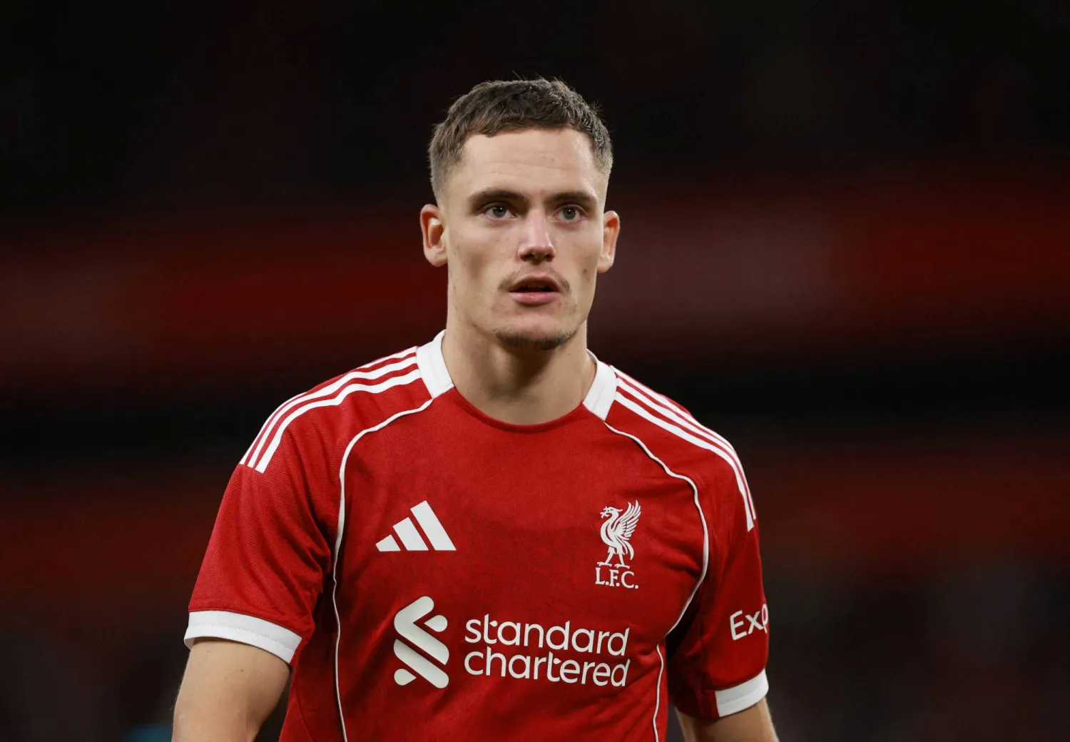 FILE PHOTO: Soccer Football - Friendly - Liverpool v Athletic Bilbao - Anfield, Liverpool, Britain - August 4, 2025 Liverpool's Florian Wirtz REUTERS/Phil Noble/File Photo