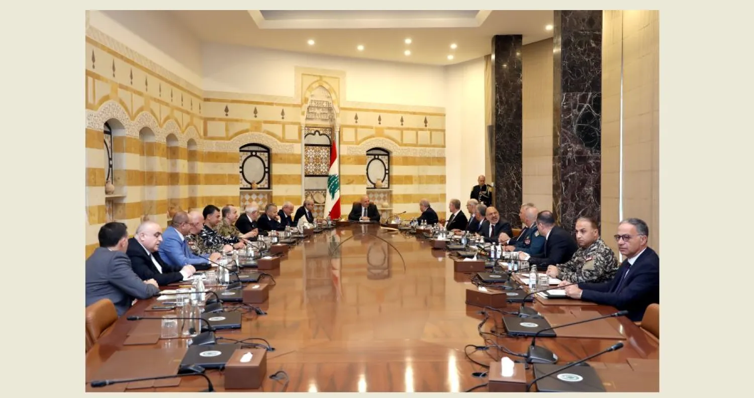 الرئيس اللبناني جوزيف عون يترأس اجتماعاً سابقاً لـ«المجلس الأعلى للدفاع»... (أرشيفية - الوكالة الوطنية)