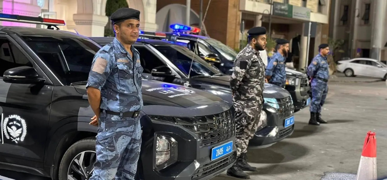 دوريات أمنية تابعة لإدارة إنفاذ القانون في طرابلس (وزارة الداخلية)