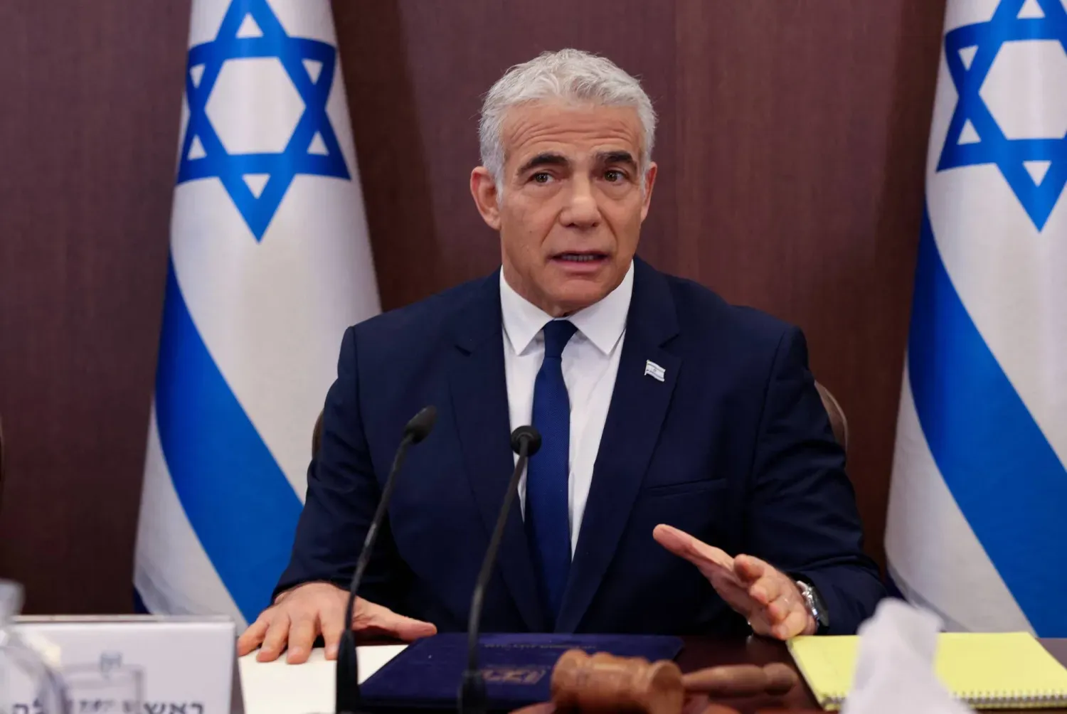 İsrail muhalefet lideri Yair Lapid (Reuters)