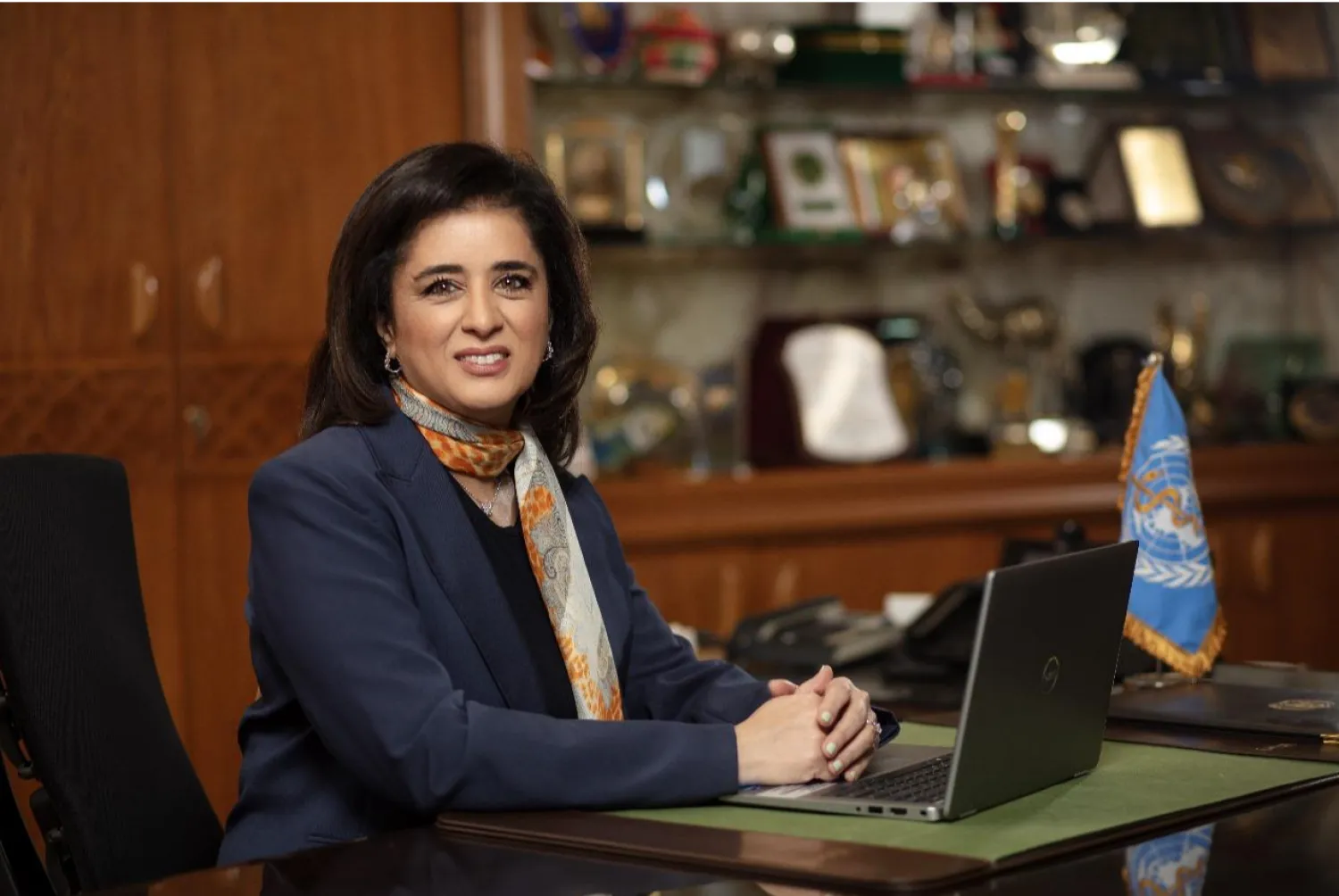 Dr. Hanan Balkhy, WHO Regional Director for the Eastern Mediterranean. (Asharq Al-Awsat) 