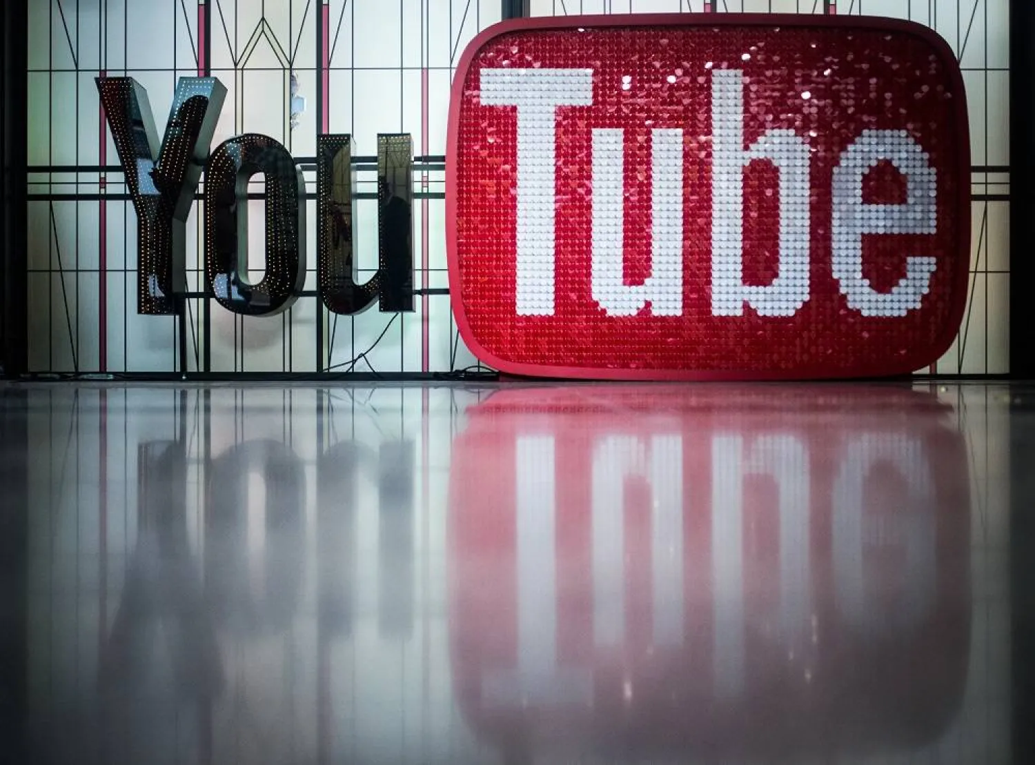 07 December 2017, Berlin: The logo of the video portal YouTube is seen at the YouTube Space in Berlin. (dpa)