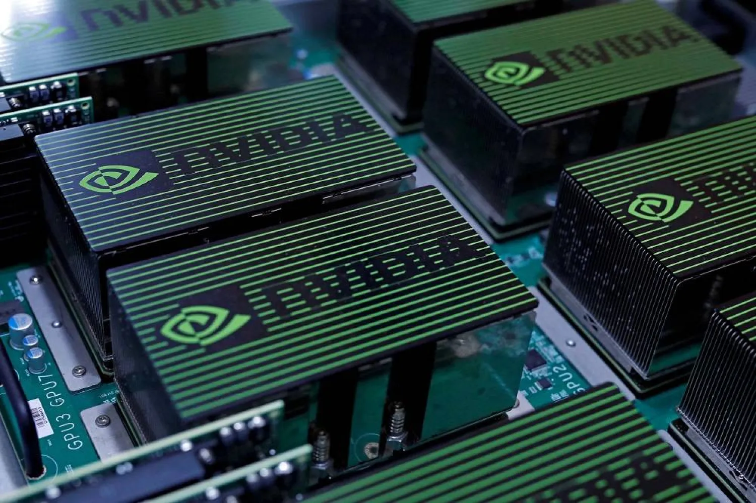 The logo of Nvidia Corporation is seen during the annual Computex computer exhibition in Taipei, Taiwan May 30, 2017. (Reuters)