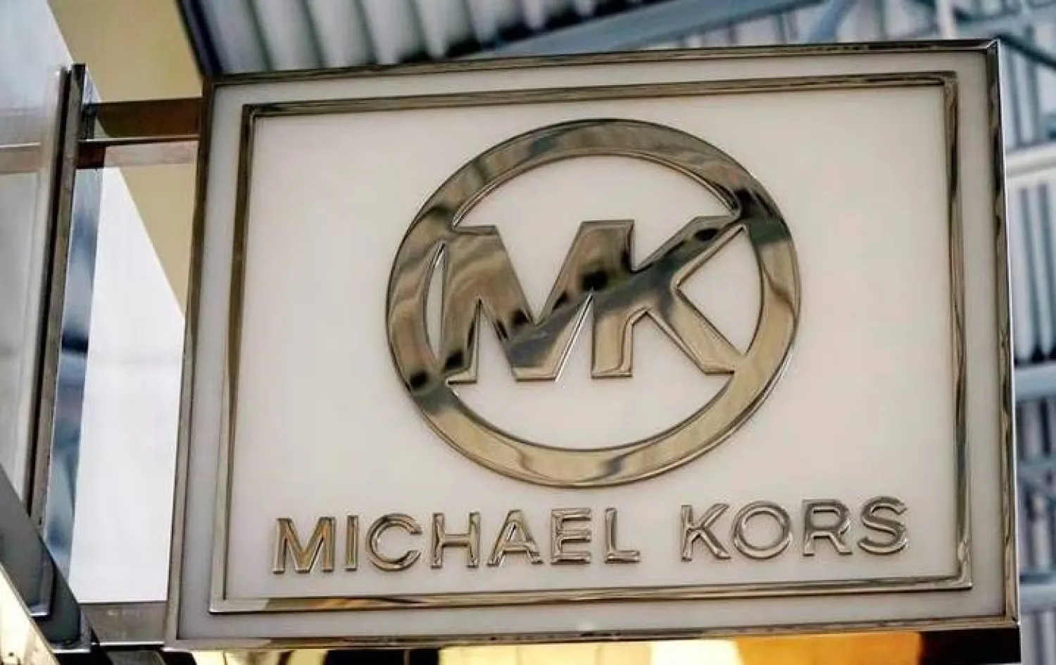 The logo of Michael Kors is seen outside a store in Lakewood, Colorado, US, June 1, 2016. (Reuters) 