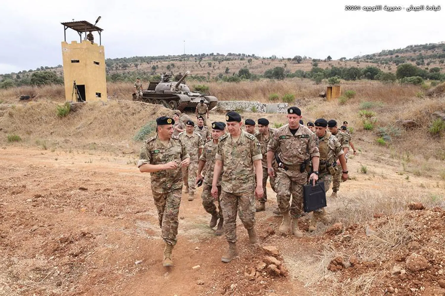 قائد الجيش اللبناني يتفقد وحدات عسكرية في شرق لبنان يوم عيد الجيش مطلع الشهر الحالي (مديرية التوجيه)