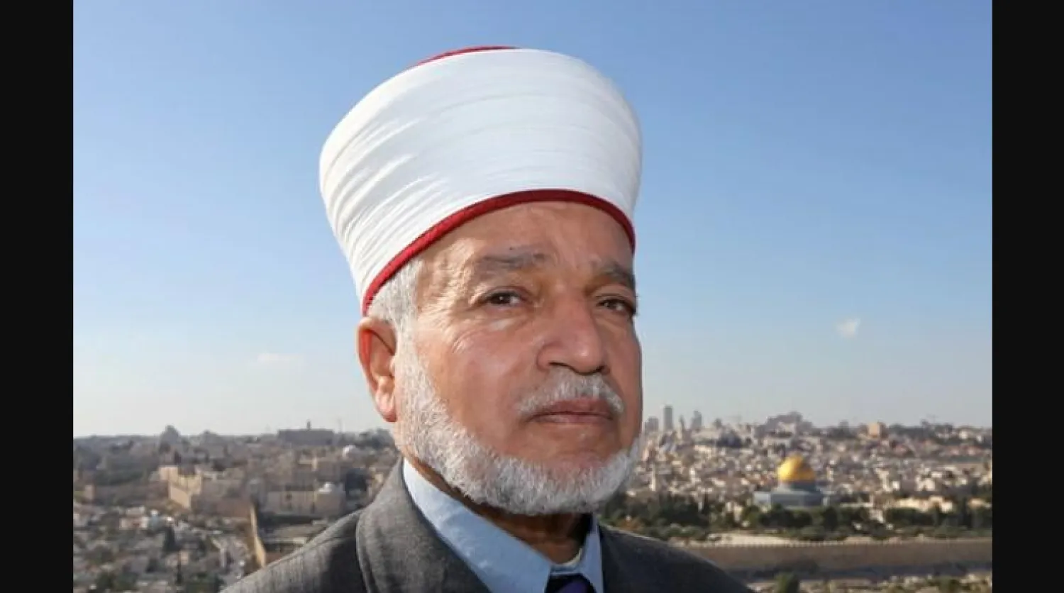 مفتي القدس والأراضي الفلسطينية الشيخ محمد حسين (وكالة الأنباء الفلسطينية)