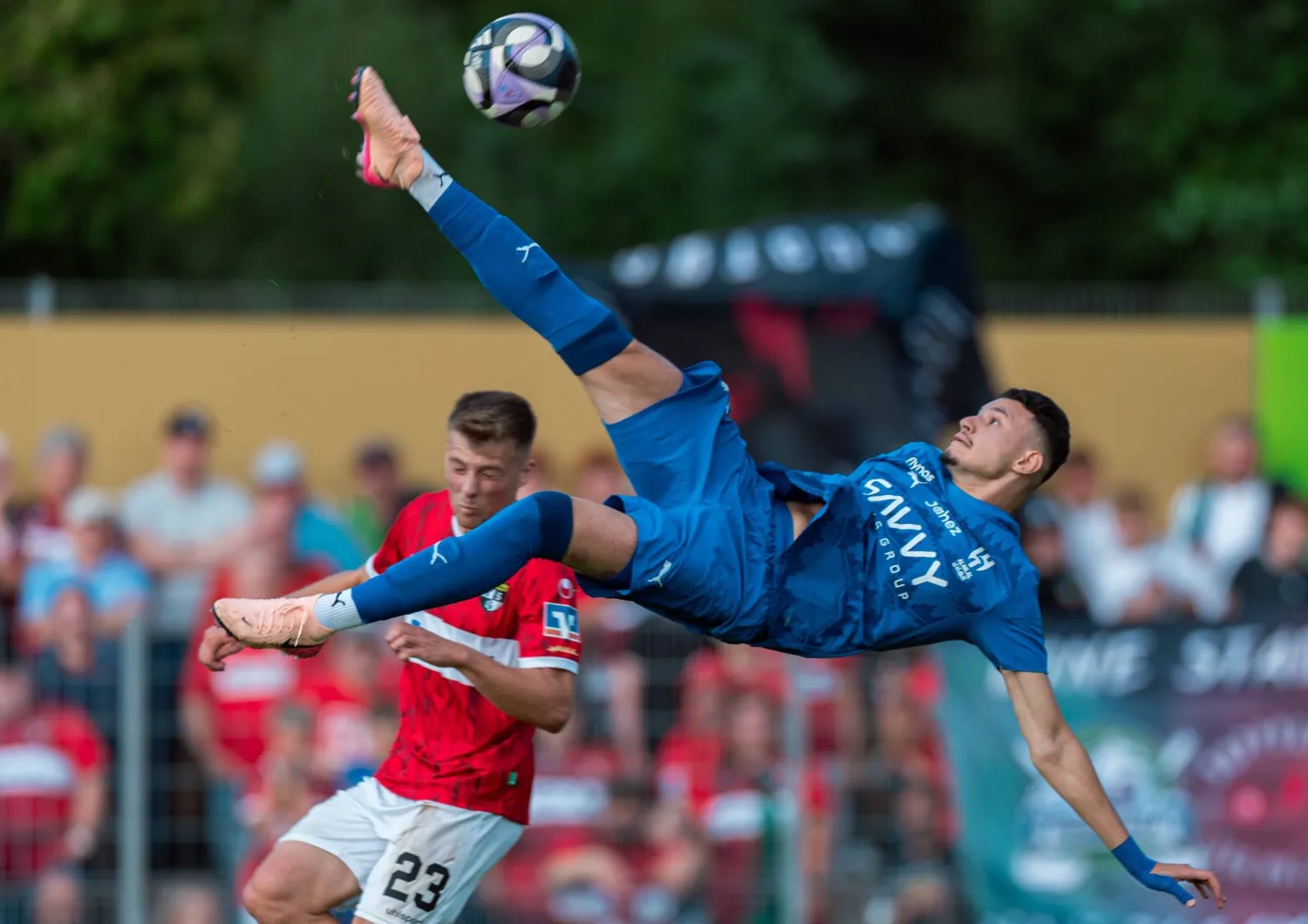 الحمدان وضع بصمته في المباراة (موقع النادي) 