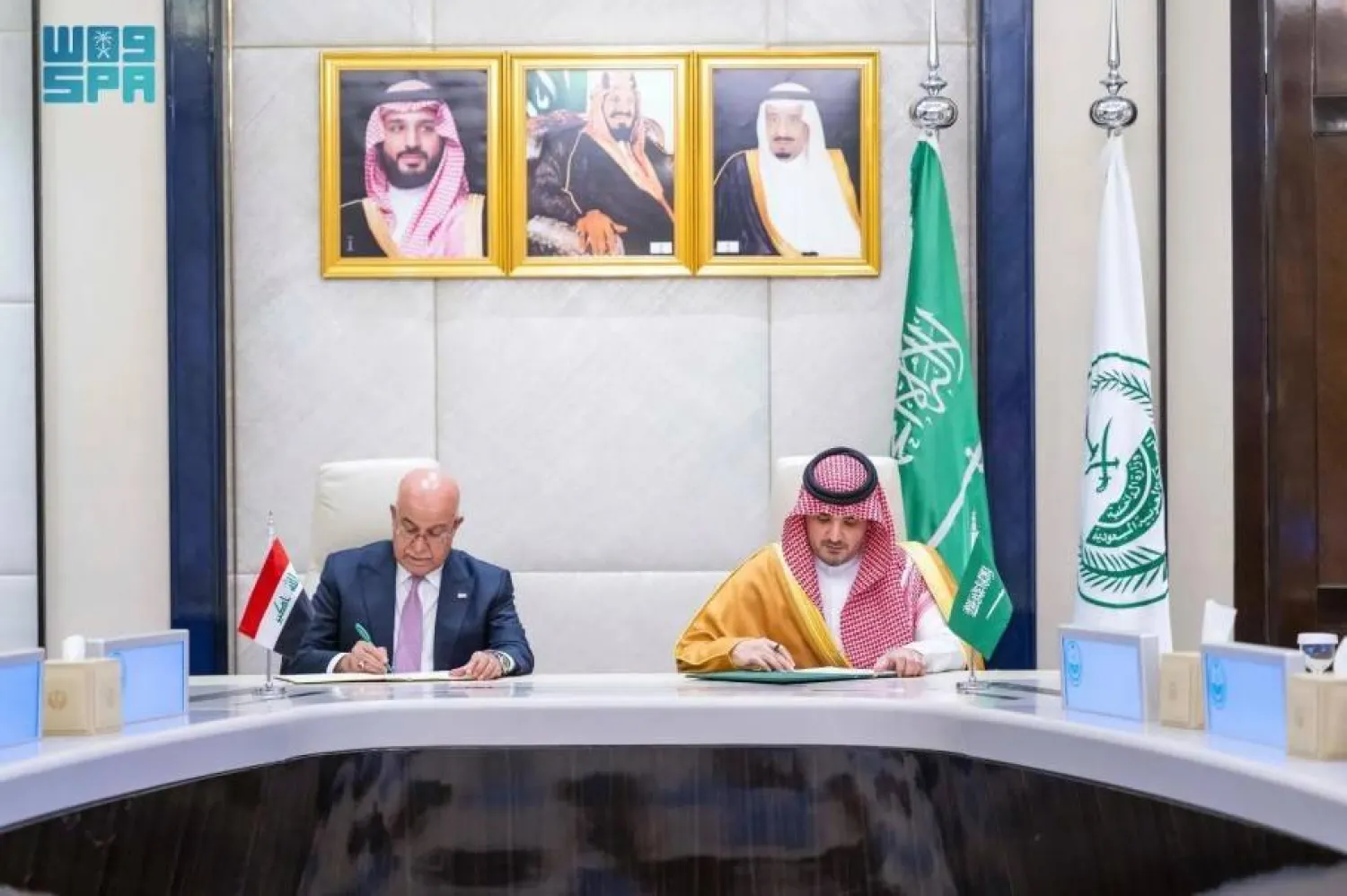 The Saudi Minister of Interior and Iraq's Minister of Health signed on Wednesday an MoU in Riyadh. SPA