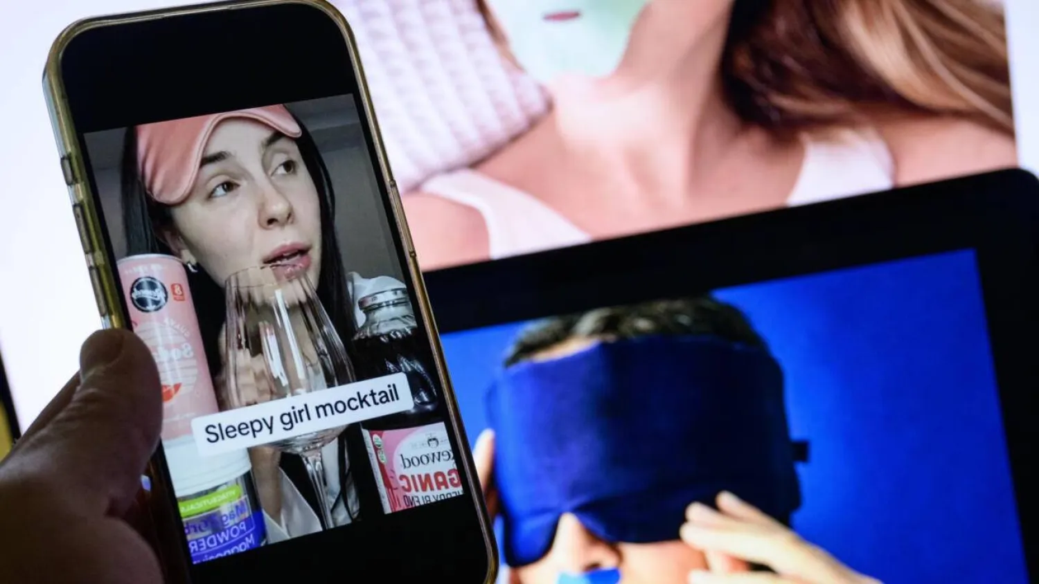 The trend of 'sleepmaxxing,' featuring mouth taping, eye masks and other bedroom practices with unproven health effects, is being promoted on social media by online influencers. Drew ANGERER / AFP
