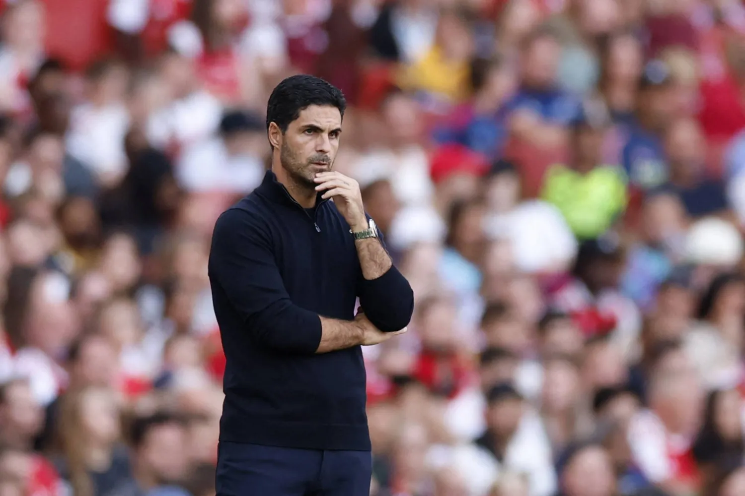Soccer Football - Friendly - Arsenal v Villarreal - Emirates Stadium, London, Britain - August 6, 2025 Arsenal manager Mikel Arteta Action Images via Reuters/Peter Cziborra