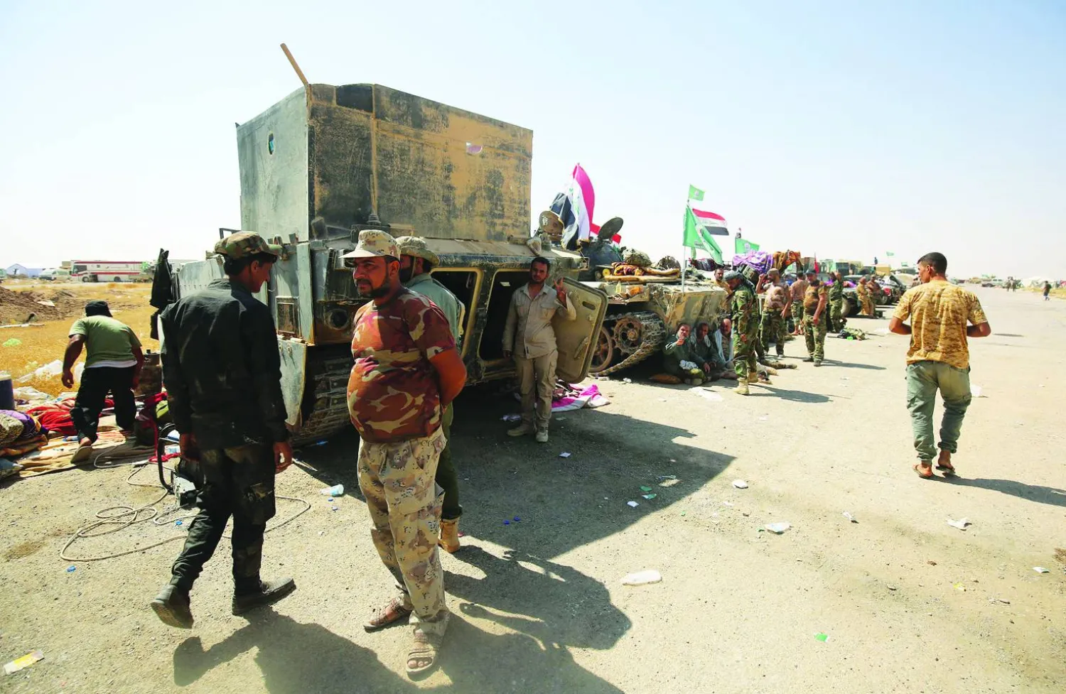 عناصر من «الحشد الشعبي» غرب الموصل (أرشيفية - غيتي)