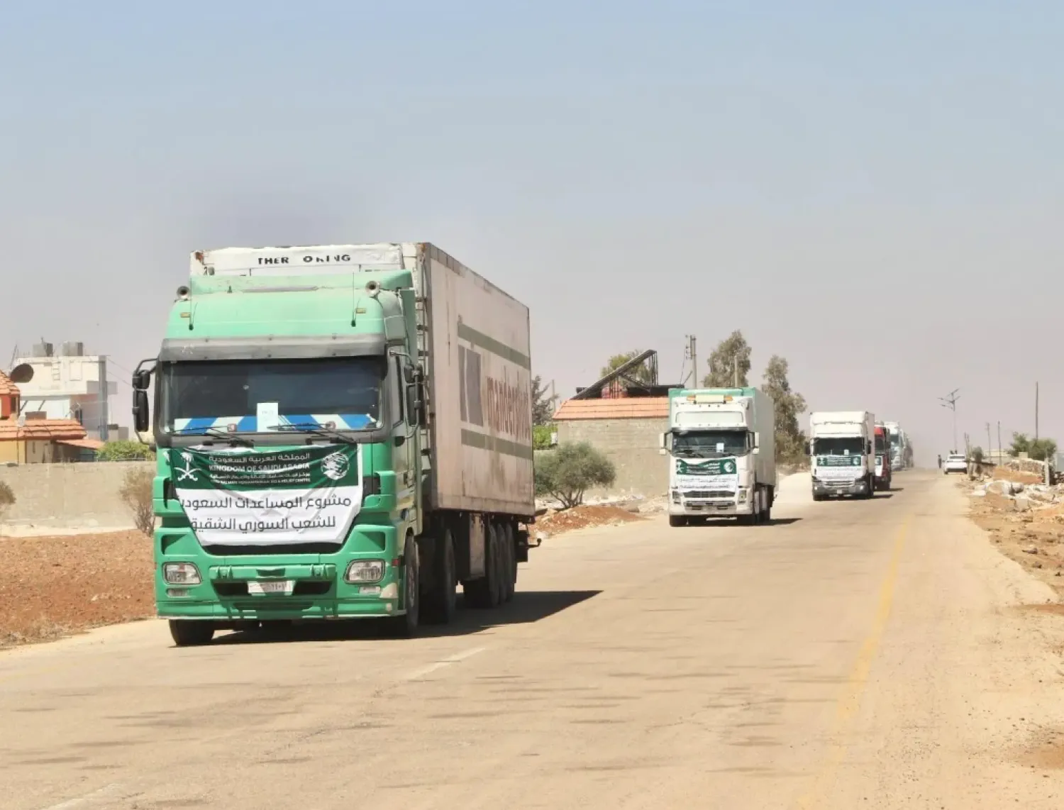 More Saudi relief trucks arrive in Syria - SPA

