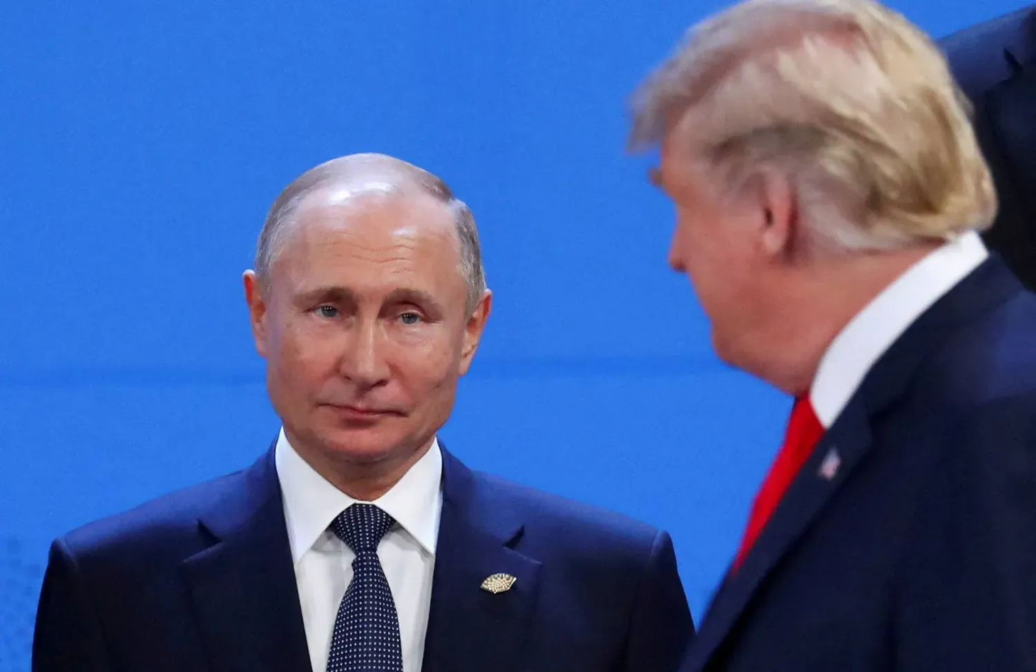 ABD ve Rusya devlet başkanları 2018'de Arjantin'de düzenlenen G20 zirvesinde (Reuters)
