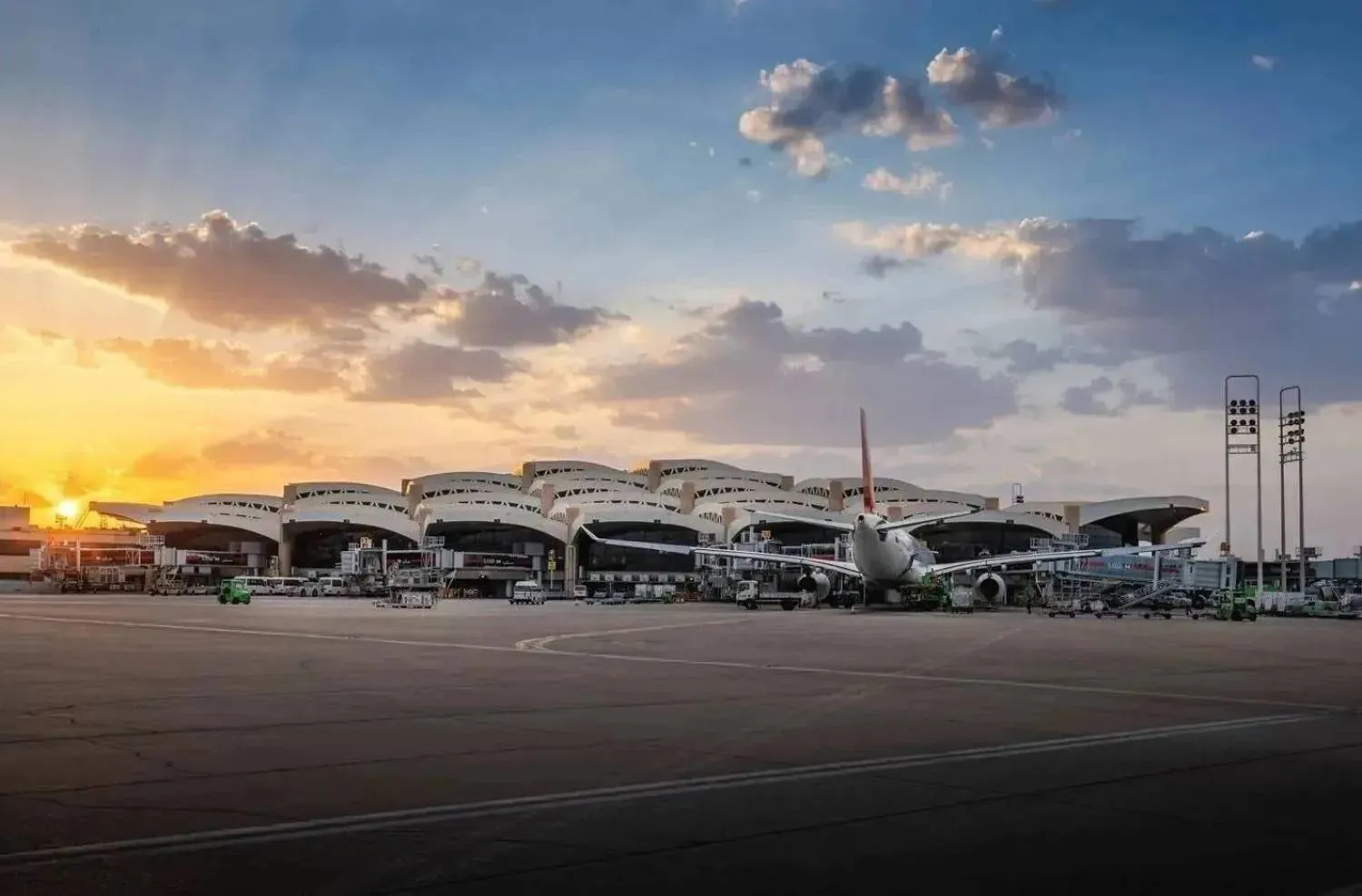 King Khalid International Airport in Riyadh (SPA) 
