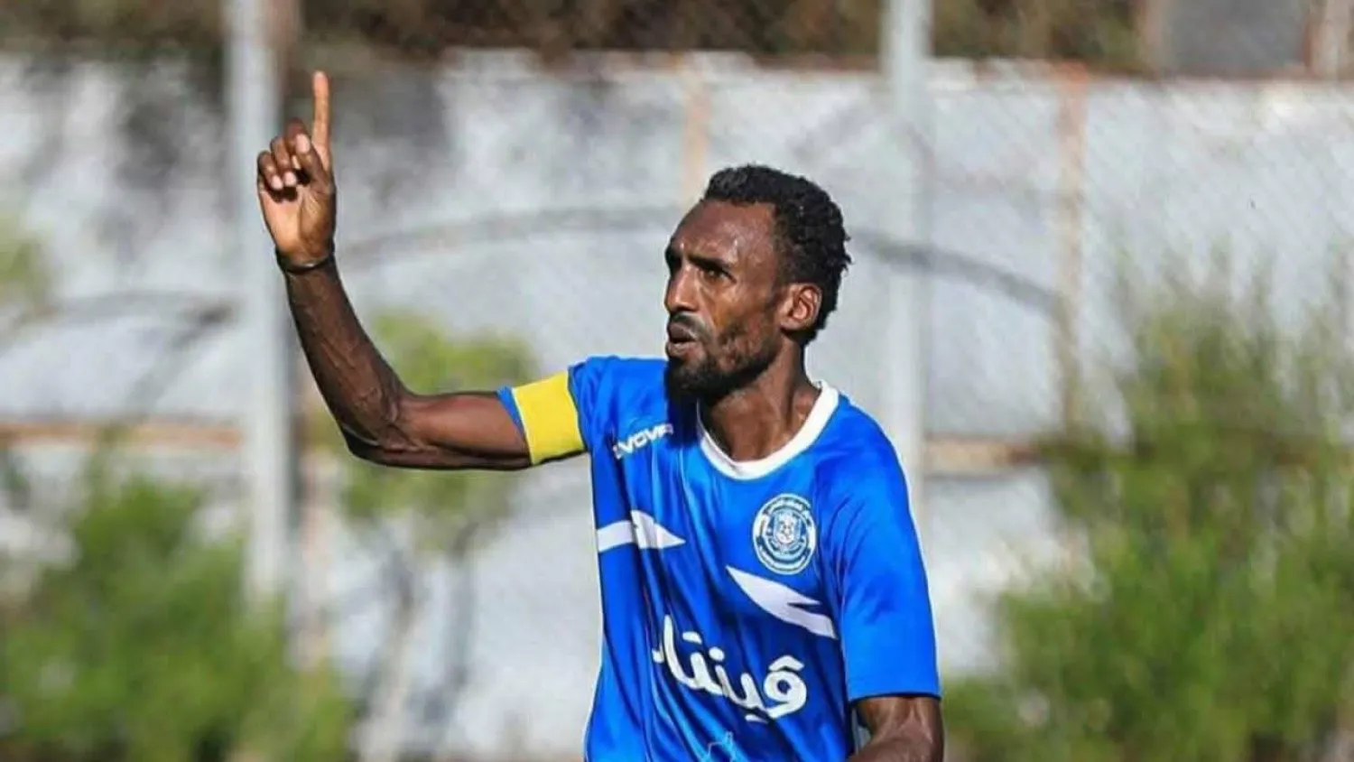 لاعب كرة القدم الفلسطيني سليمان العبيد (متداولة)