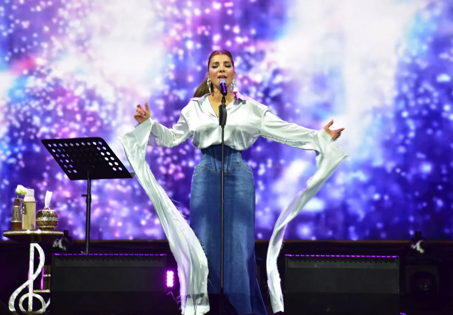 أصالة خلال مهرجان العلمين (إنستغرام)