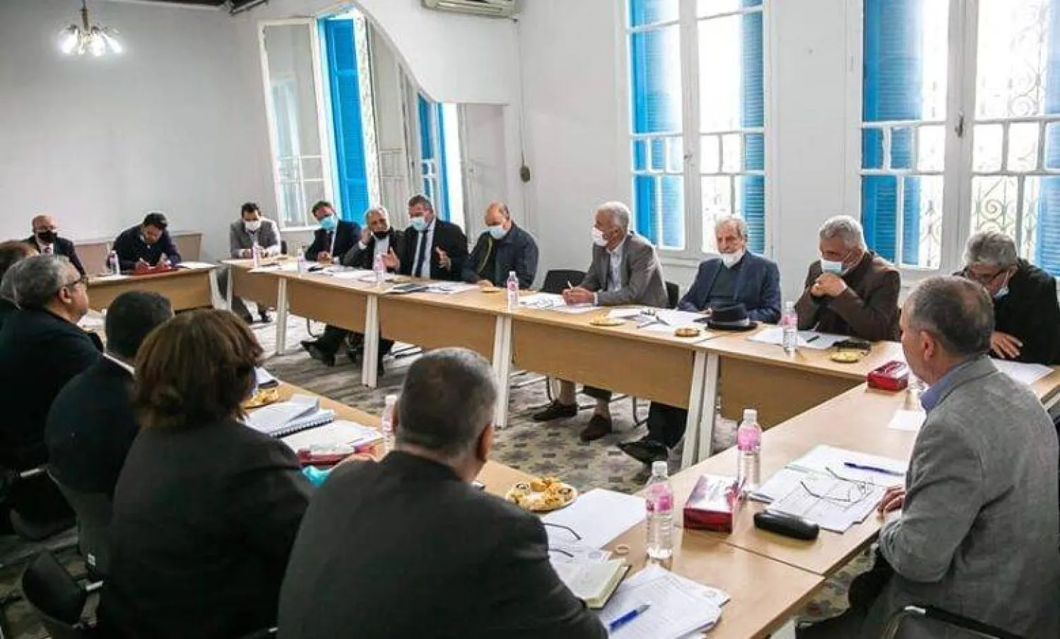 اتحاد الشغل في اجتماع نقابي سابق (موقع الاتحاد)