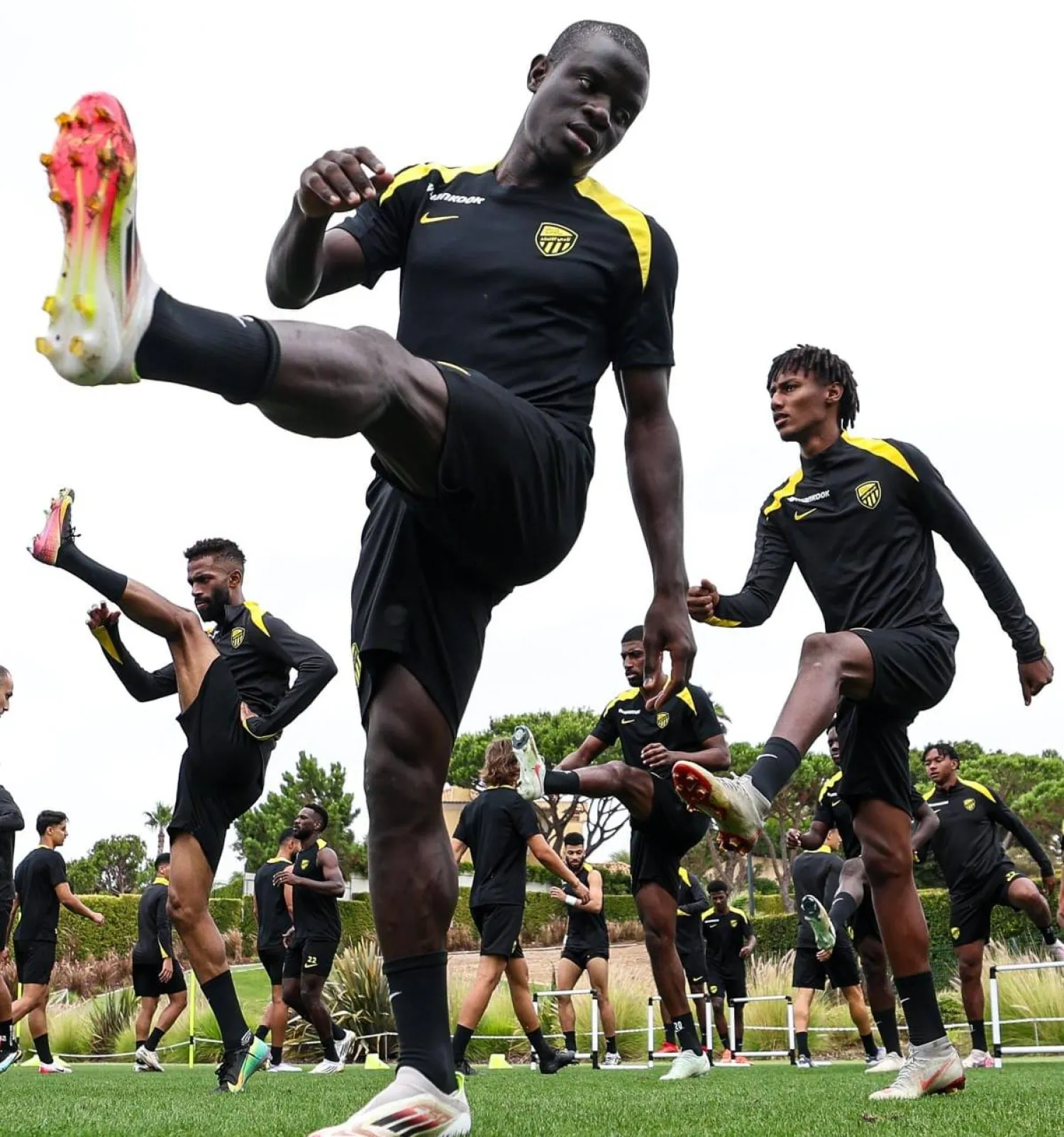 كانتي خلال استعدادات الاتحاد للموسم الجديد (موقع النادي)