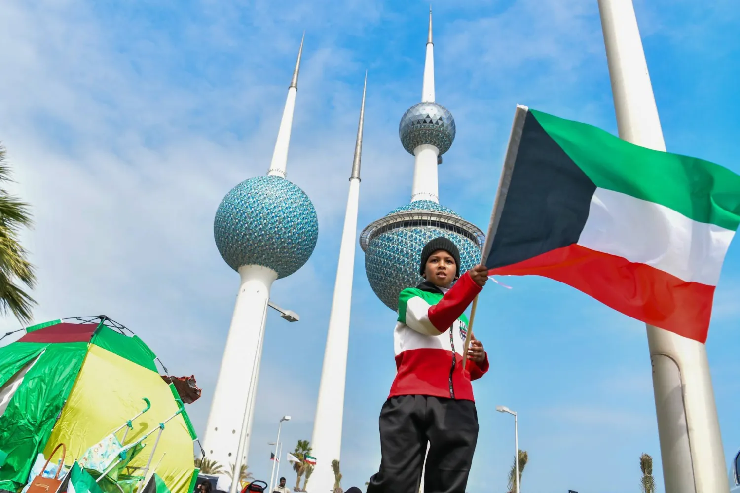 جانب من احتفالات الكويت بالعيد الوطني وعيد التحرير (كونا)