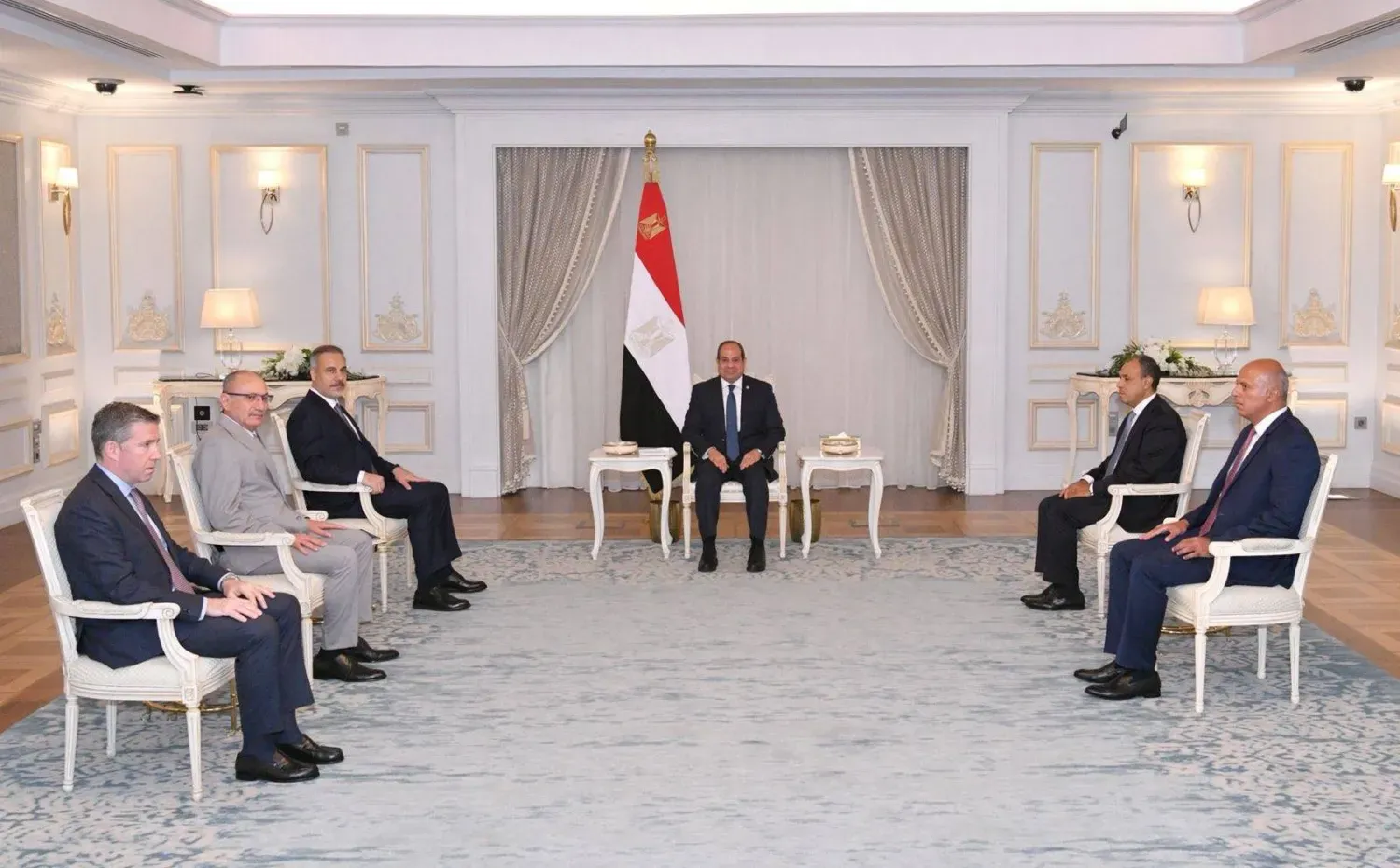 Sisi ve Fidan, Gazze Şeridi'nin yeniden işgal edilmesini reddettiklerini vurguladılar (Mısır Cumhurbaşkanlığı)