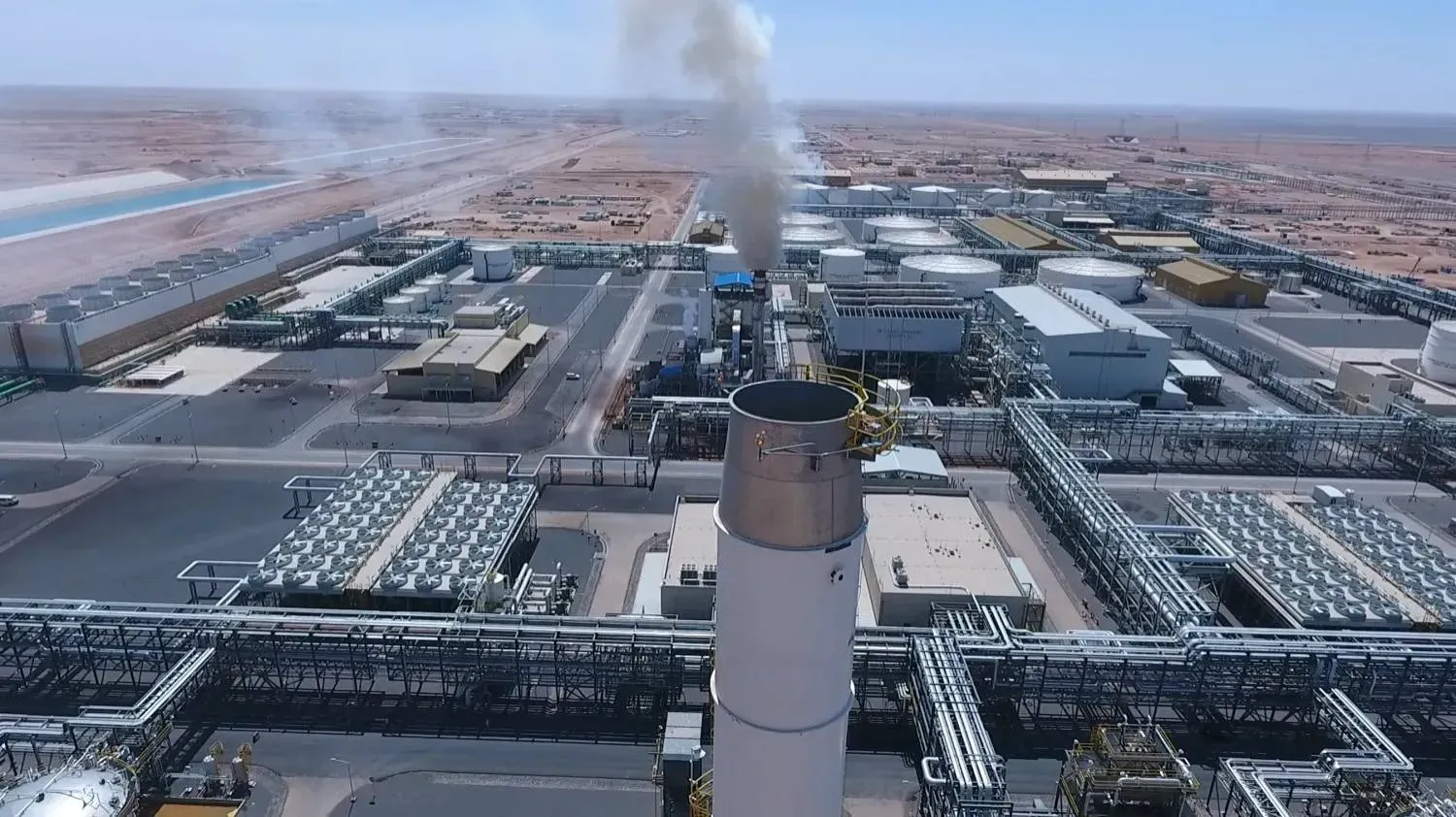 Suudi Arabistan Madencilik Şirketi'nin (Ma'aden) fabrikalarından biri (Şarku'l Avsat)