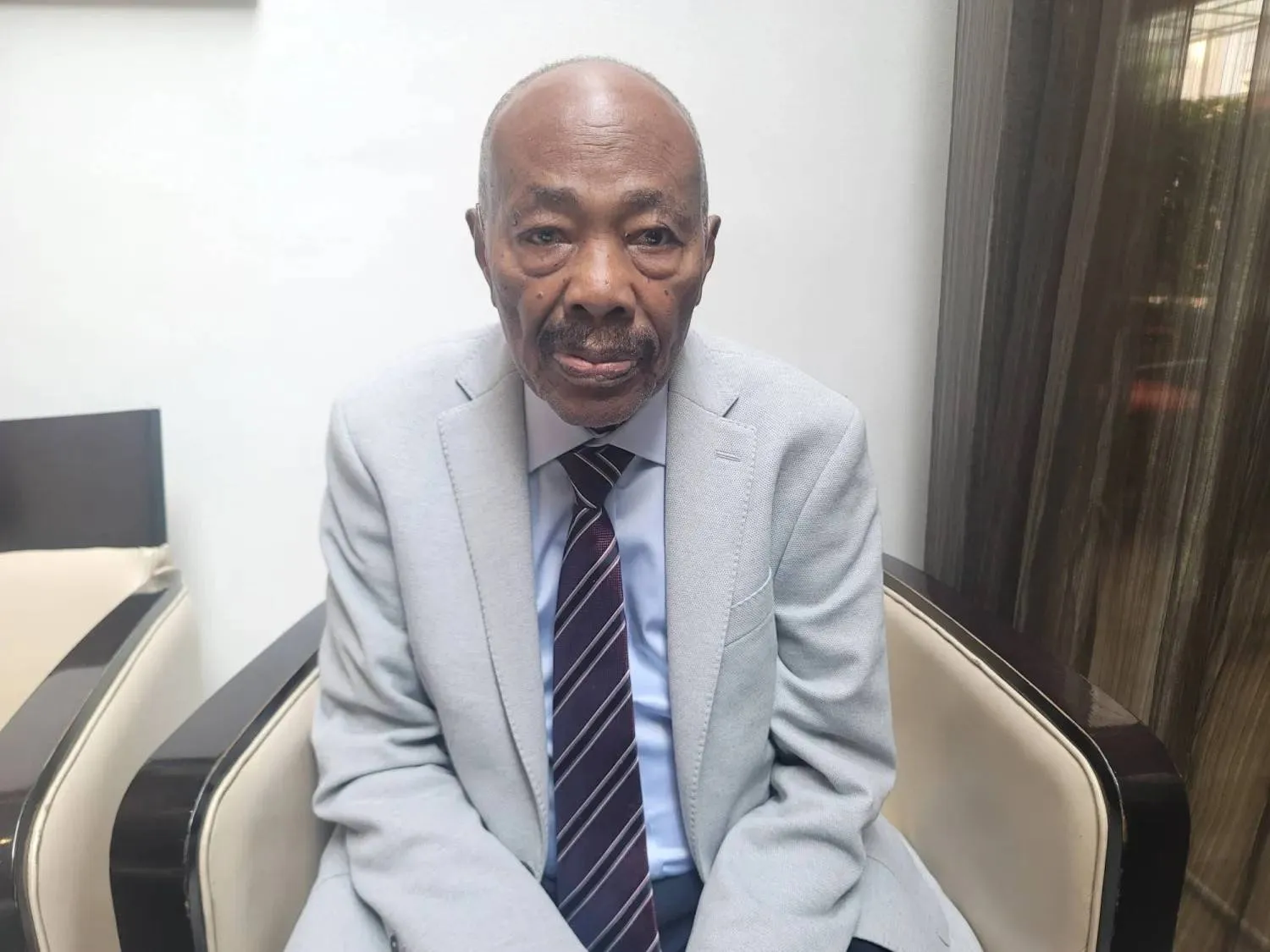 Umma Party leader Fadlallah Burma Nasser (Asharq Al-Awsat)