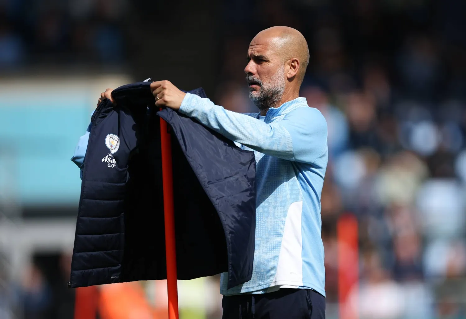 جوسيب غوارديولا المدير الفني لفريق مانشستر سيتي الإنجليزي (إ.ب.أ)