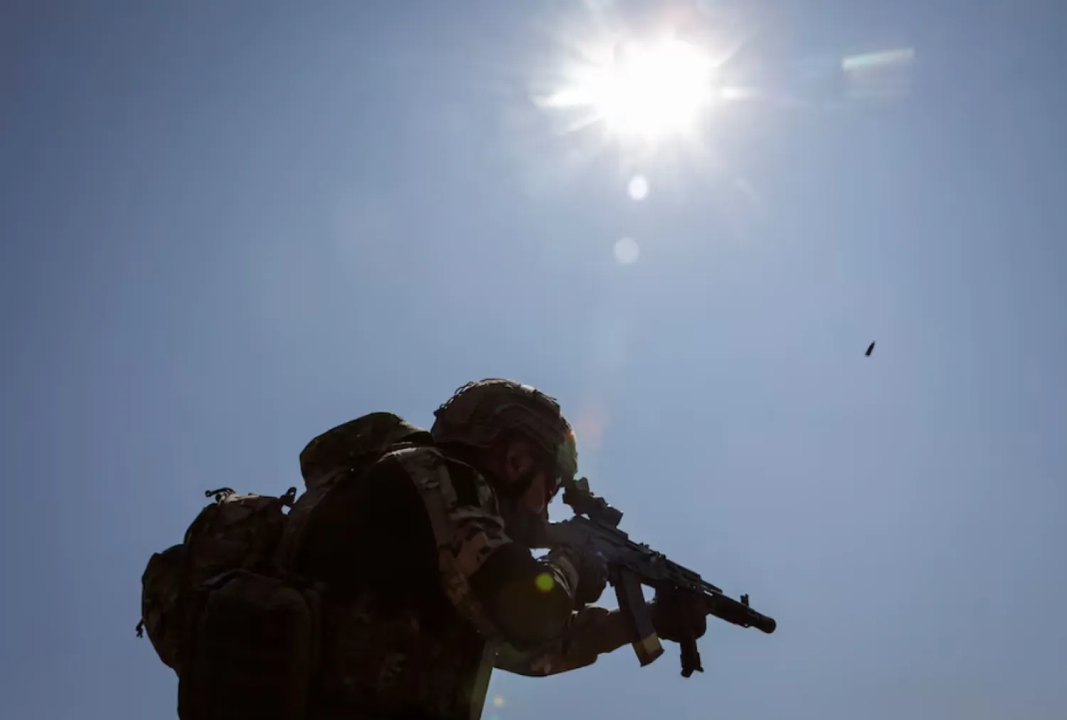 A serviceman of the 115th Separate Mechanized Brigade of the Ukrainian Armed Forces attends a training between combat missions at a training ground, amid Russia's attack on Ukraine, in Kharkiv region, Ukraine August 9, 2025. REUTERS/Sofiia Gatilova 