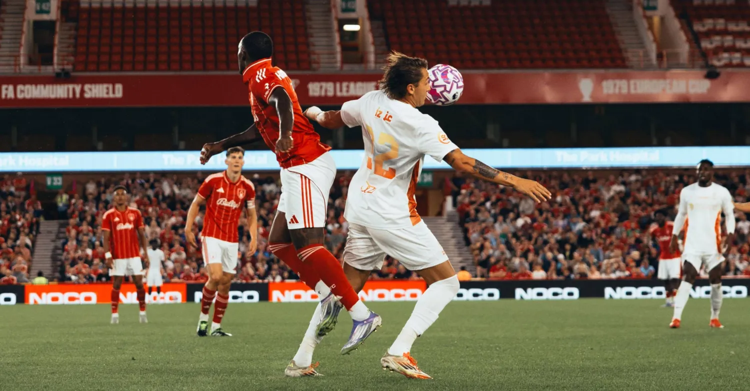 من ودية القادسية الأخيرة أمام نوتنغهام فورست (موقع النادي)