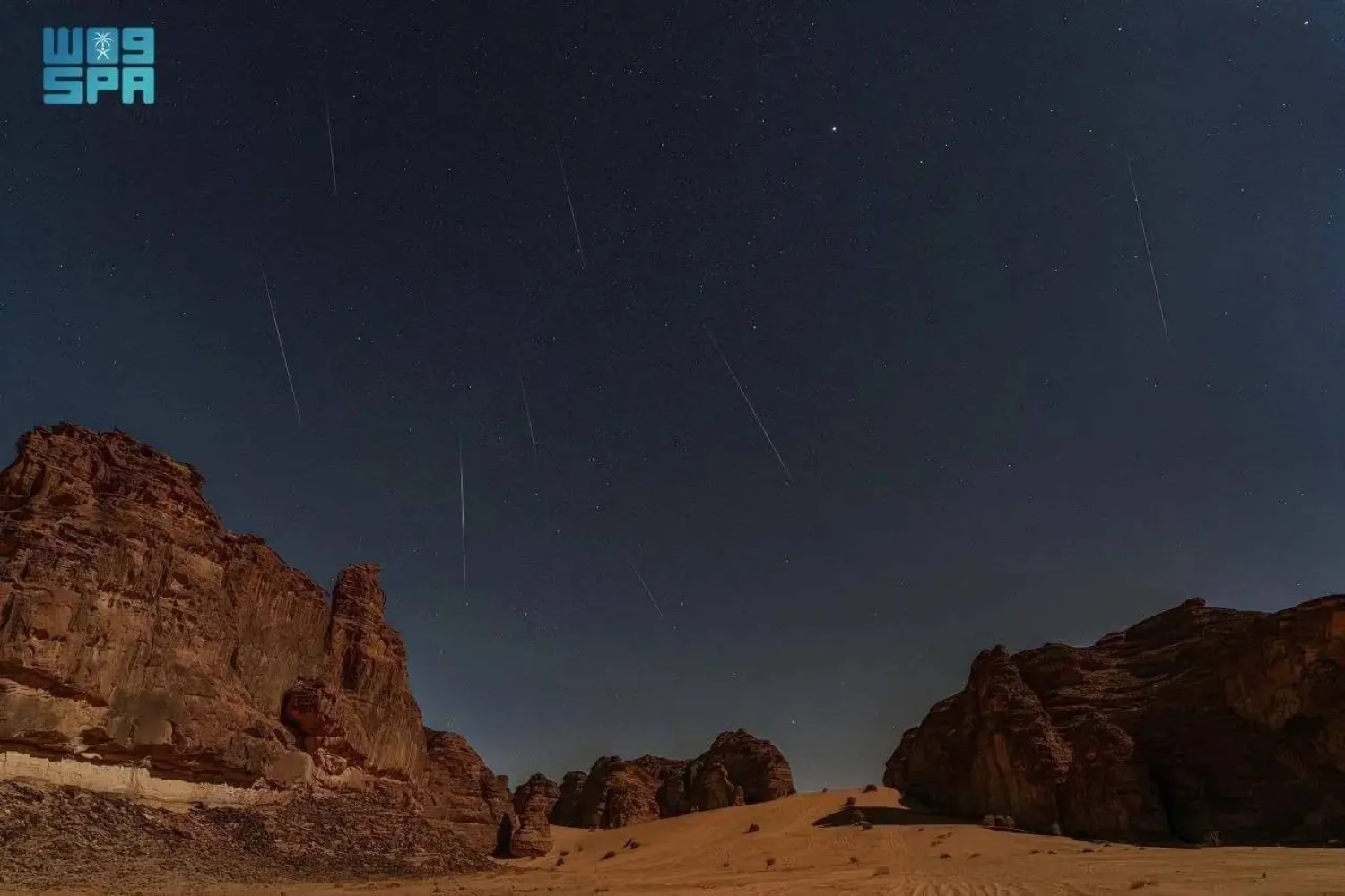 The AlUla Manara team is organizing an event to observe the peak of the Perseid meteor shower. (SPA)