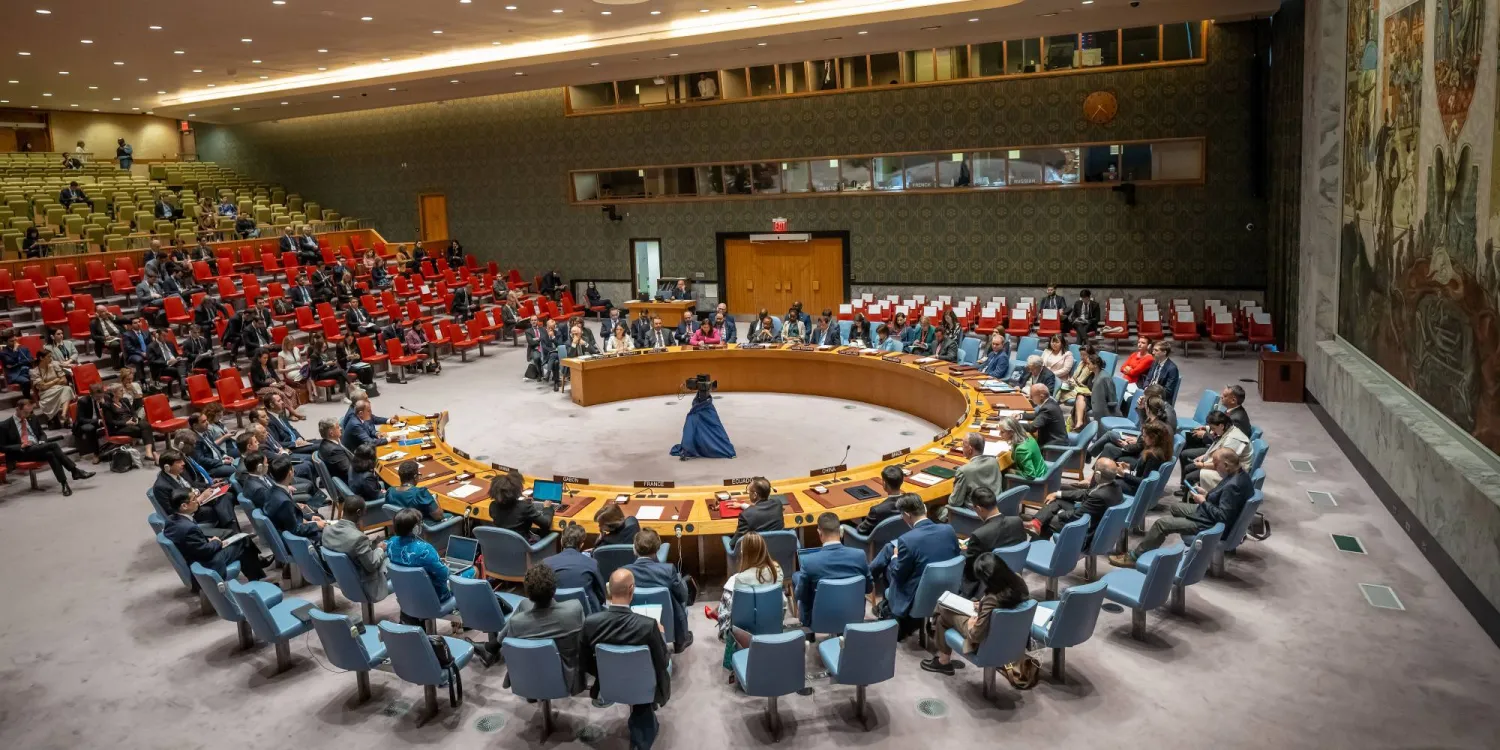 FILED - 21 September 2023, US, New York: A general view during a UN Security Council meeting. Photo: Michael Kappeler/dpa