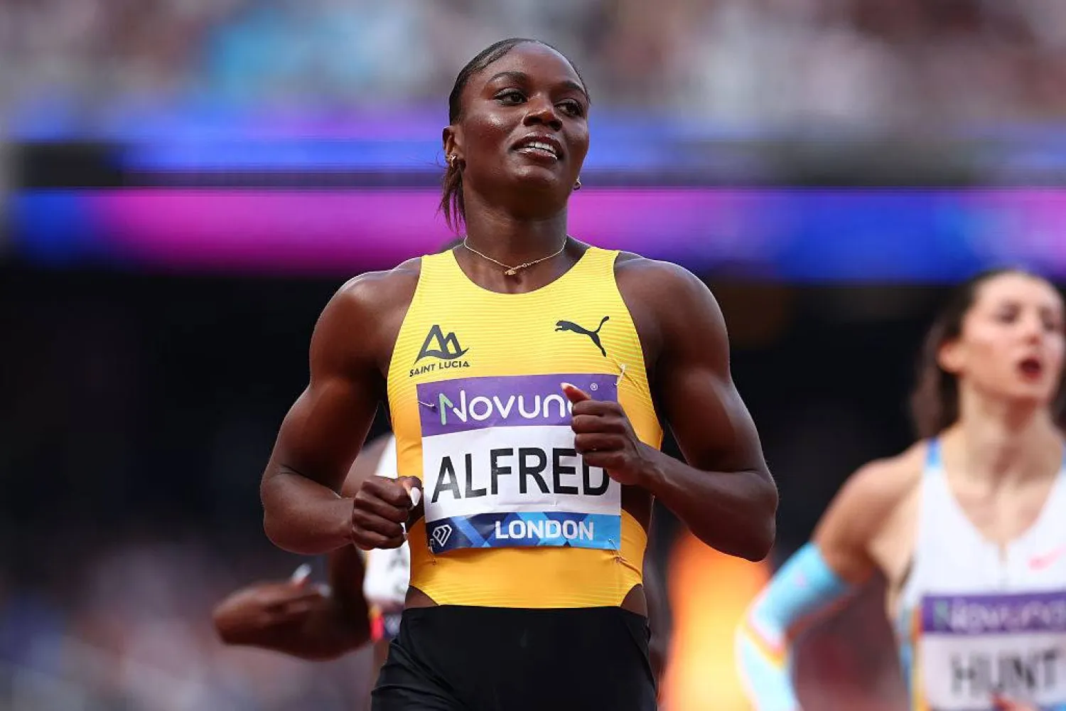 جوليان ألفريد البطلة الأولمبية لسباق 100 متر (وسائل إعلام عالمية) 