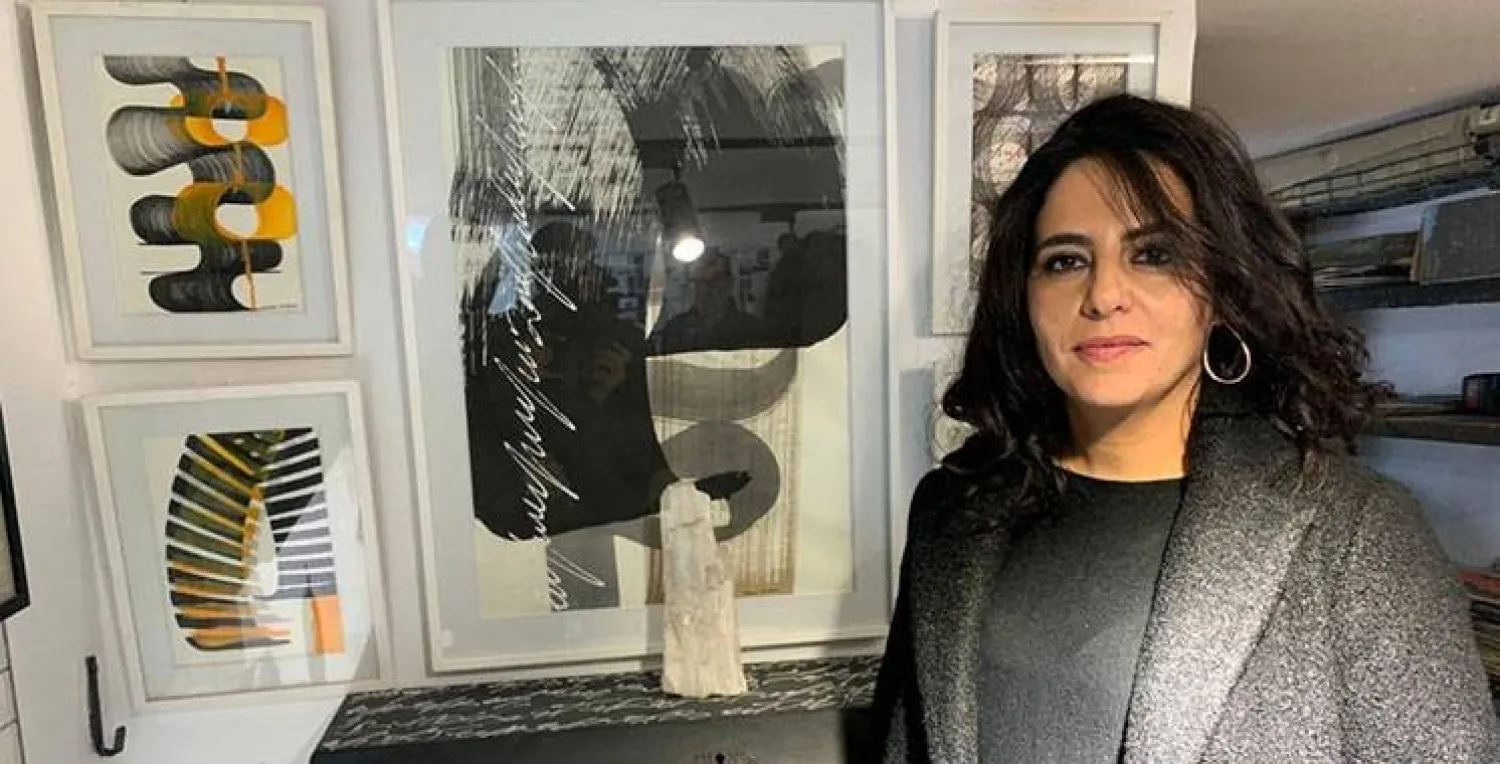 نجوى الهيتمي في معرض لها بمدينة طنجة (من حسابها على فيسبوك)