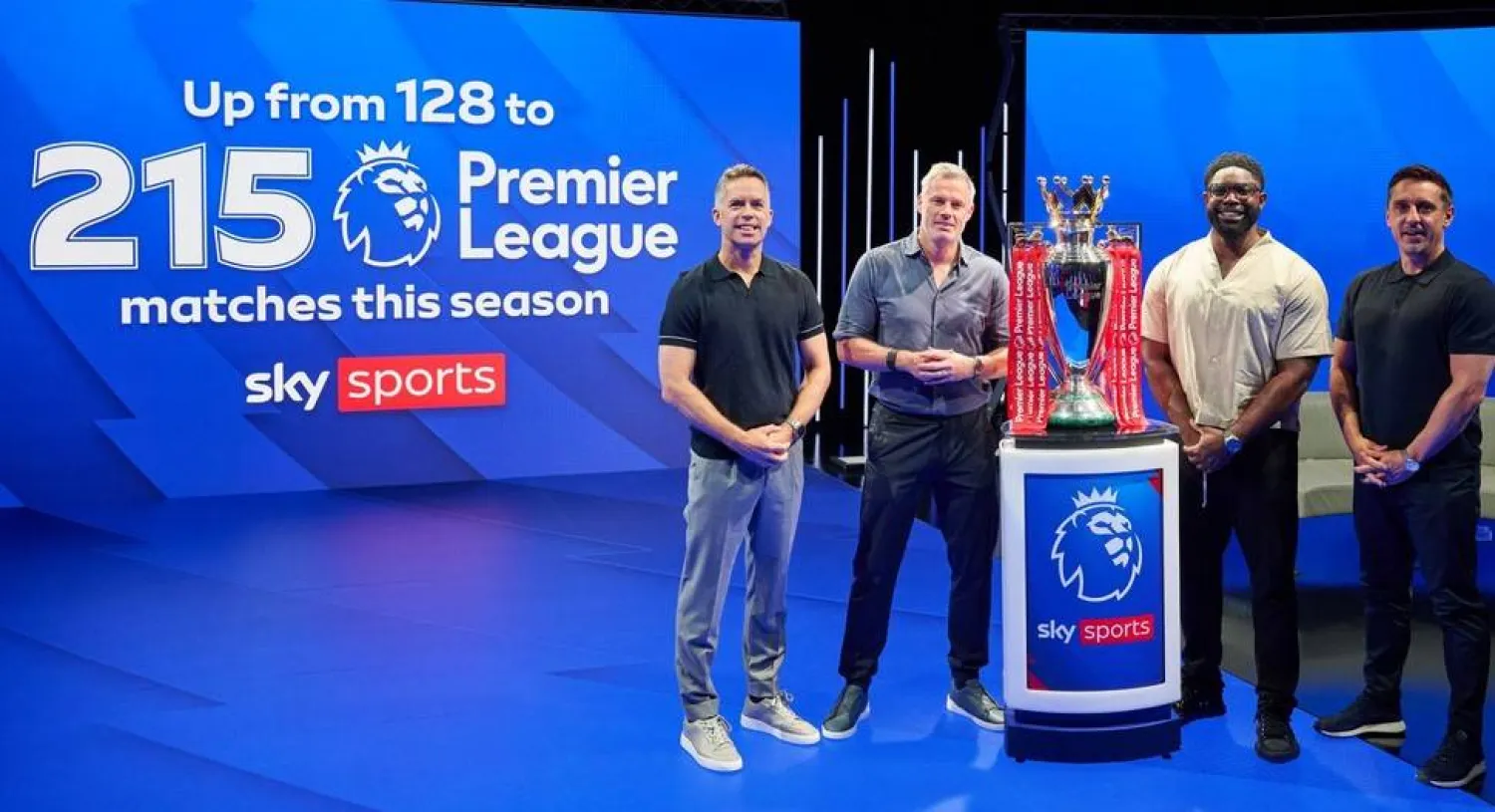 ستعرض «سكاي» حصرياً ما لا يقل عن 215 مباراة من البريميرليغ في موسم 2025-2026 (سكاي سبورتس)