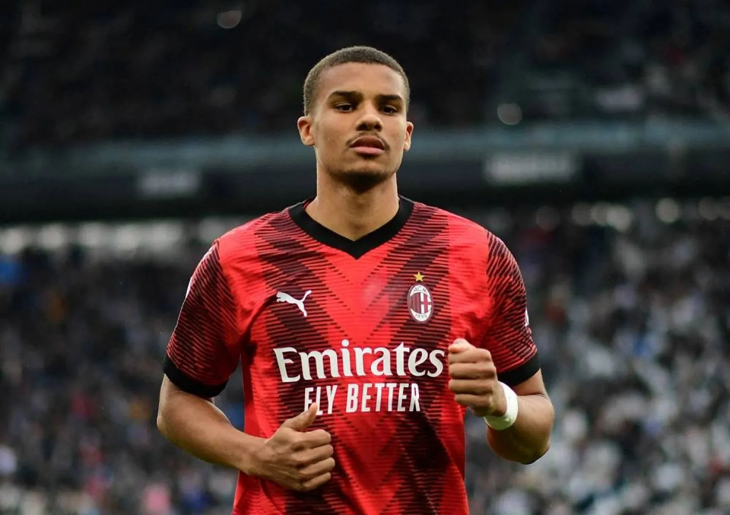 Football - Serie A - Juventus v AC Milan - Allianz Stadium, Turin, Italy - April 27, 2024 AC Milan's Malick Thiaw. (Reuters)
