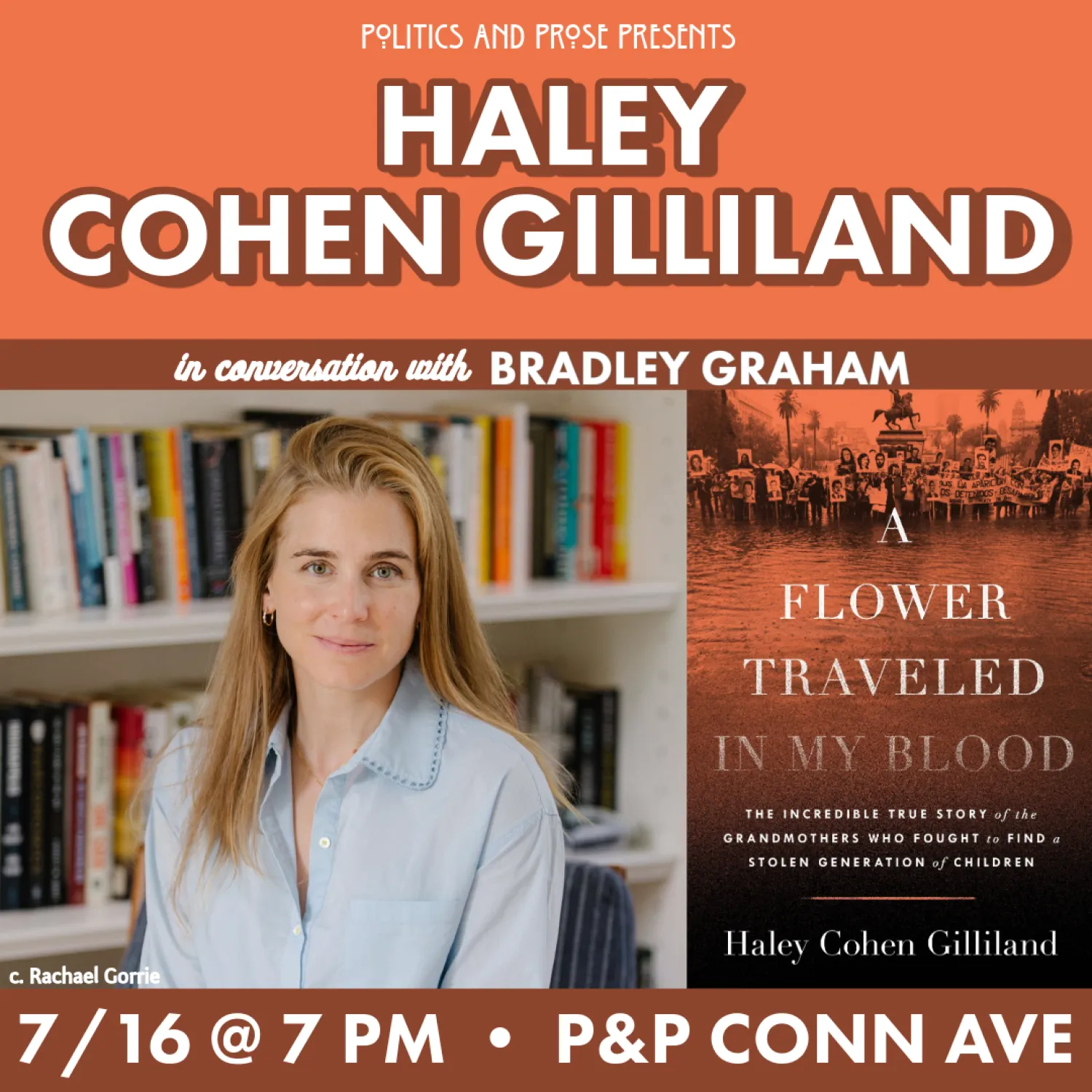 غيليلاند مع غلاف كتابها