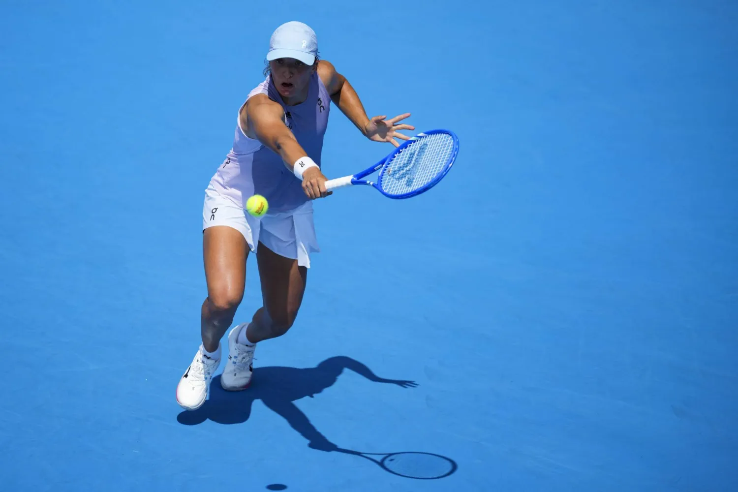 شفيونتيك خلال المواجهة (رويترز)