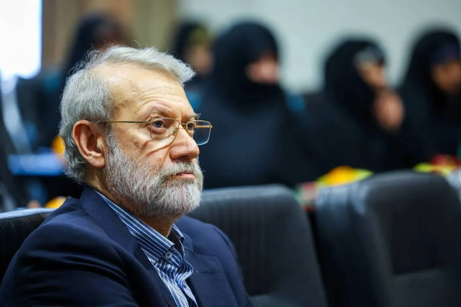 Photo posted on Larijani’s Telegram account last May