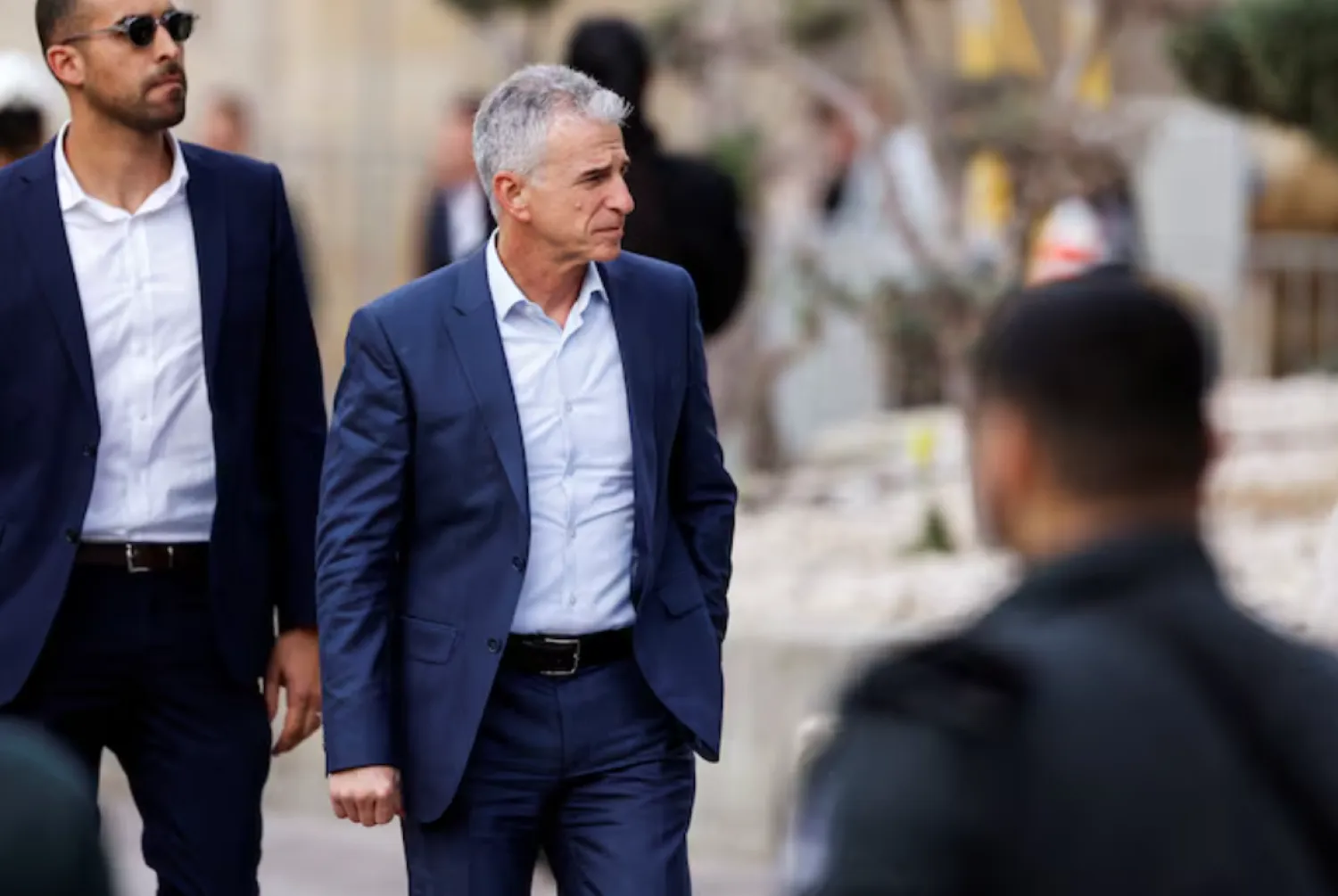 David Barnea, the head of the Israeli Mossad attends an honor guard ceremony for Israel's incoming military chief Herzi Halevi at Israel's Defense Ministry in Tel Aviv, Israel January 16, 2023. REUTERS/Amir Cohen/File Photo 