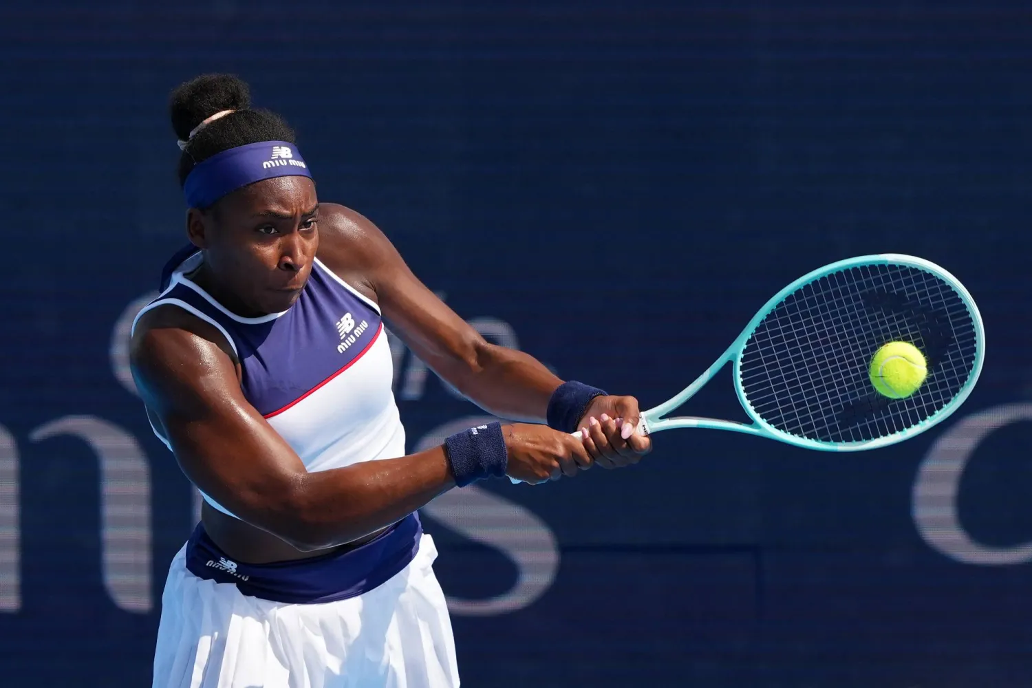 غوف خلال المواجهة (أ.ف.ب)