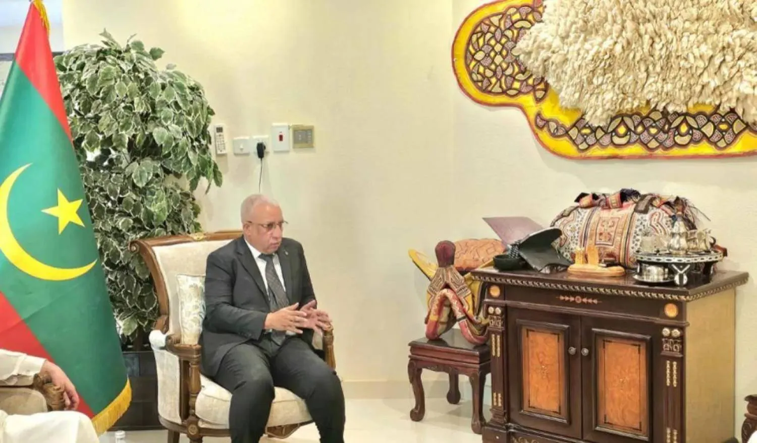 Mauritania’s Ambassador to Saudi Arabia Moktar Ould Dahi. (Asharq Al-Awsat) 