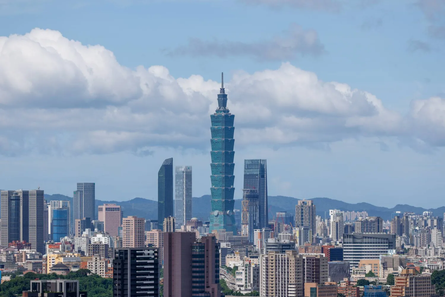 The general view of the city center in Taipei, Taiwan, 15 August 2025. EPA/RITCHIE B. TONGO