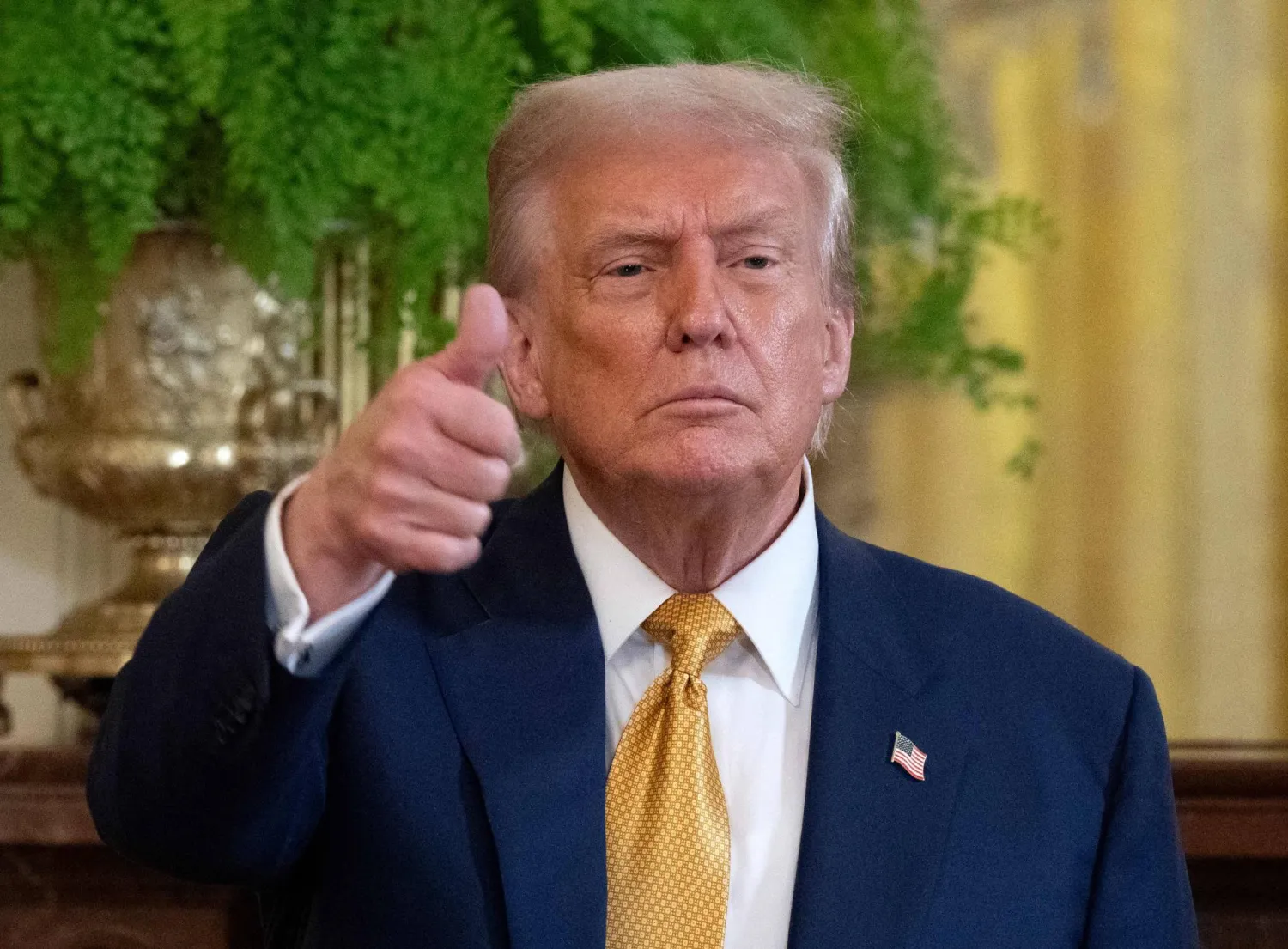 ترمب في حفل لأعضاء الكونغرس الجمهوريين بالبيت الأبيض يوم 22 يوليو 2025 (أ.ف.ب)