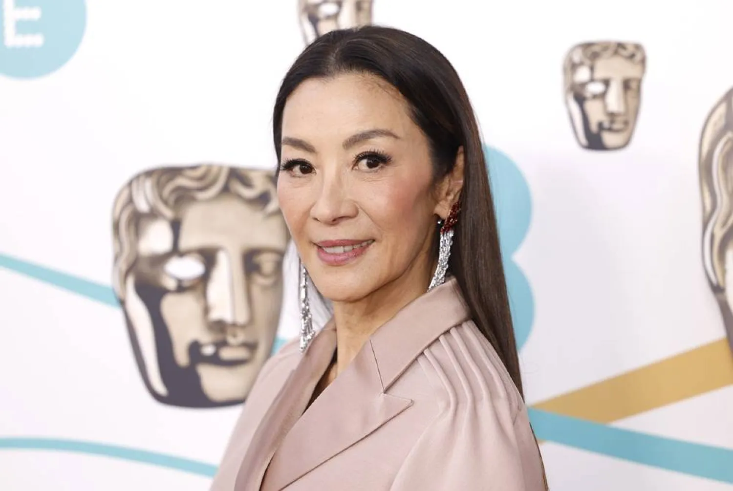 Michelle Yeoh appears at the 76th British Academy Film Awards, BAFTA's, in London, on Feb. 19, 2023. (AP)