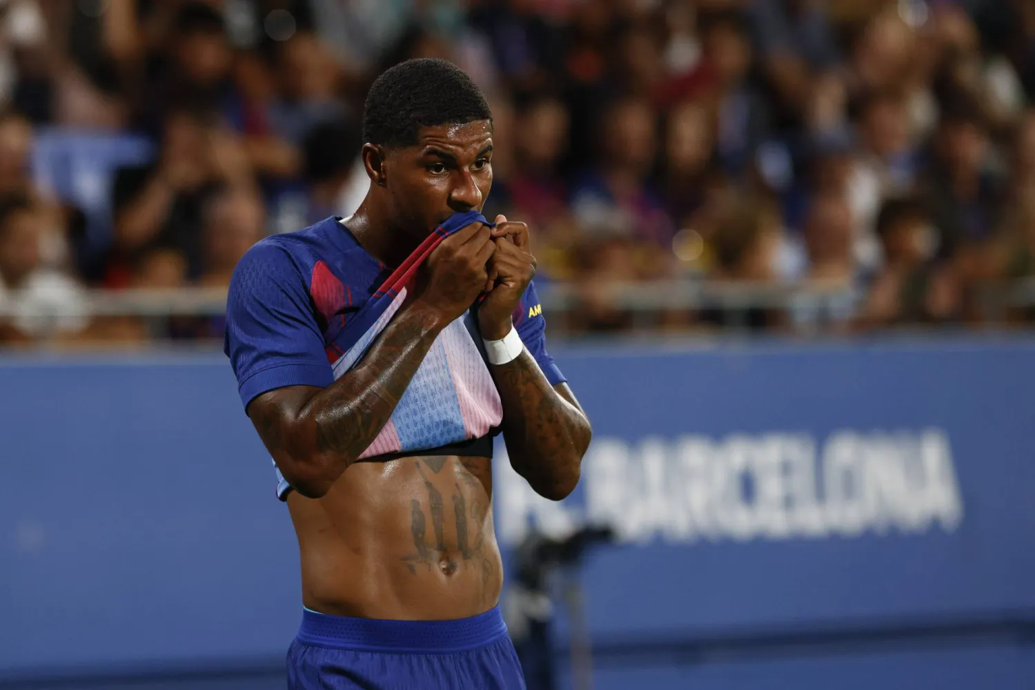 المهاجم الإنجليزي ماركوس راشفورد (إ.ب.أ)