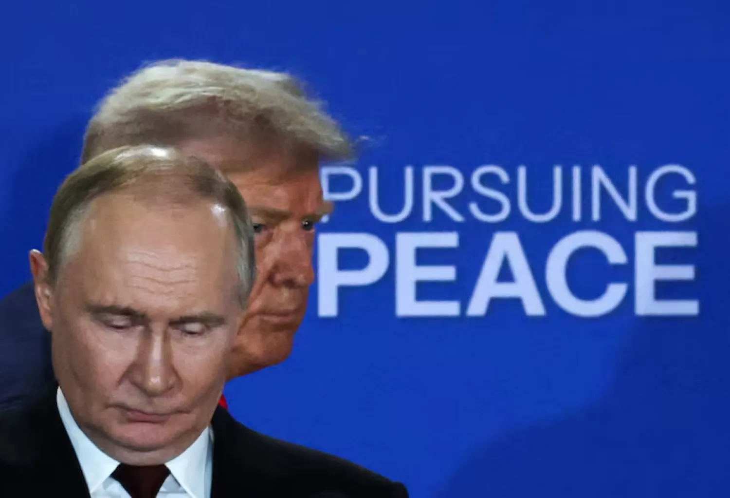 US President Donald Trump and Russian President Vladimir Putin hold a press conference following their meeting to negotiate an end to the war in Ukraine, at Joint Base Elmendorf-Richardson in Anchorage, Alaska, US, August 15, 2025. REUTERS/Jeenah Moon