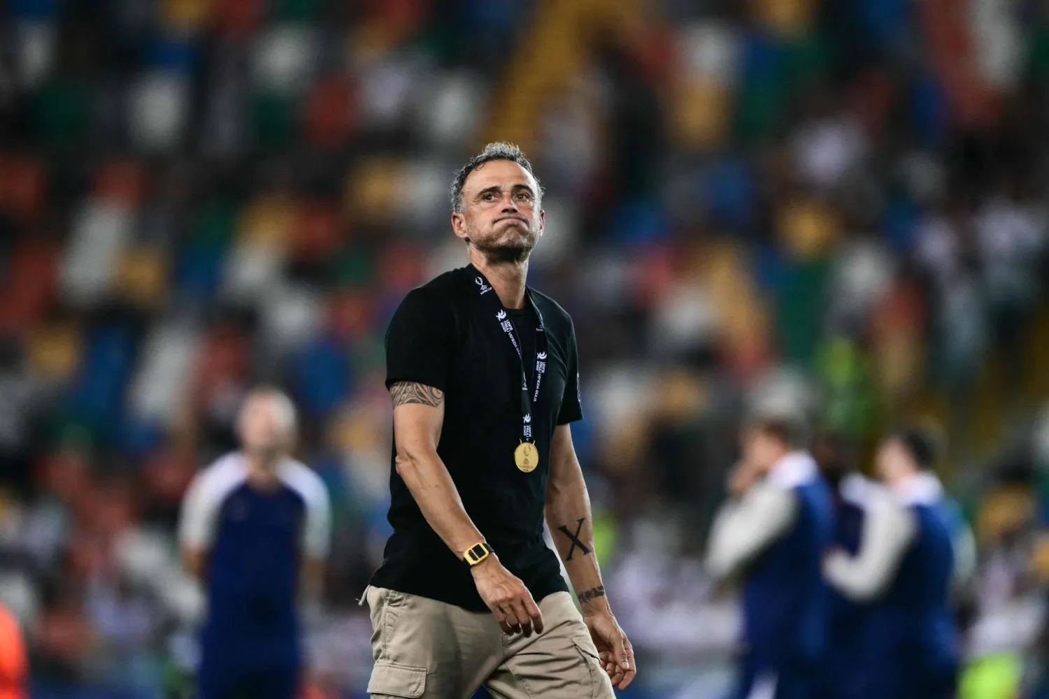 مدرب باريس سان جيرمان الإسباني لويس إنريكي (أ.ف.ب)