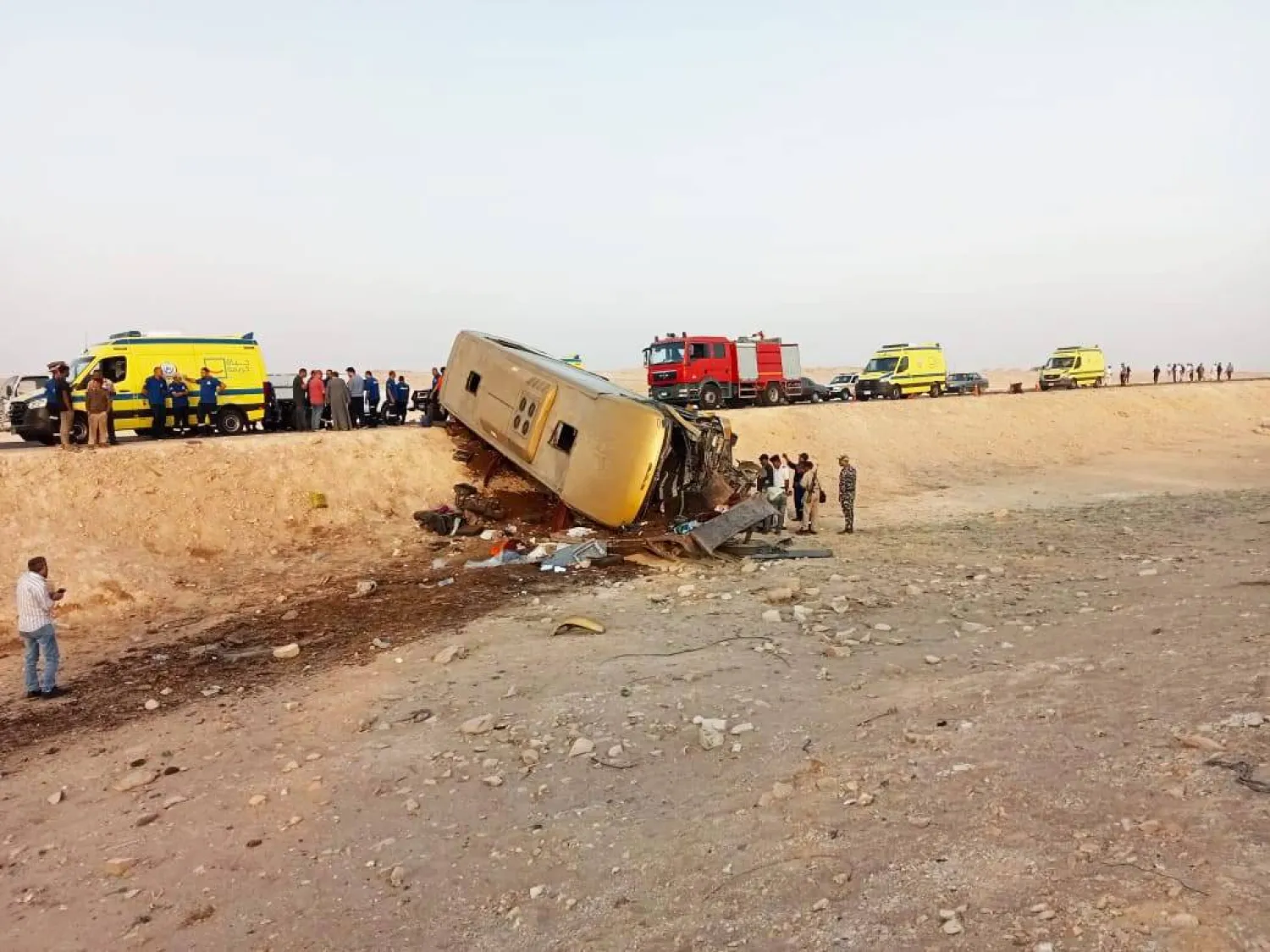 الحادث عن مصرع شخصين (محافظة أسيوط)